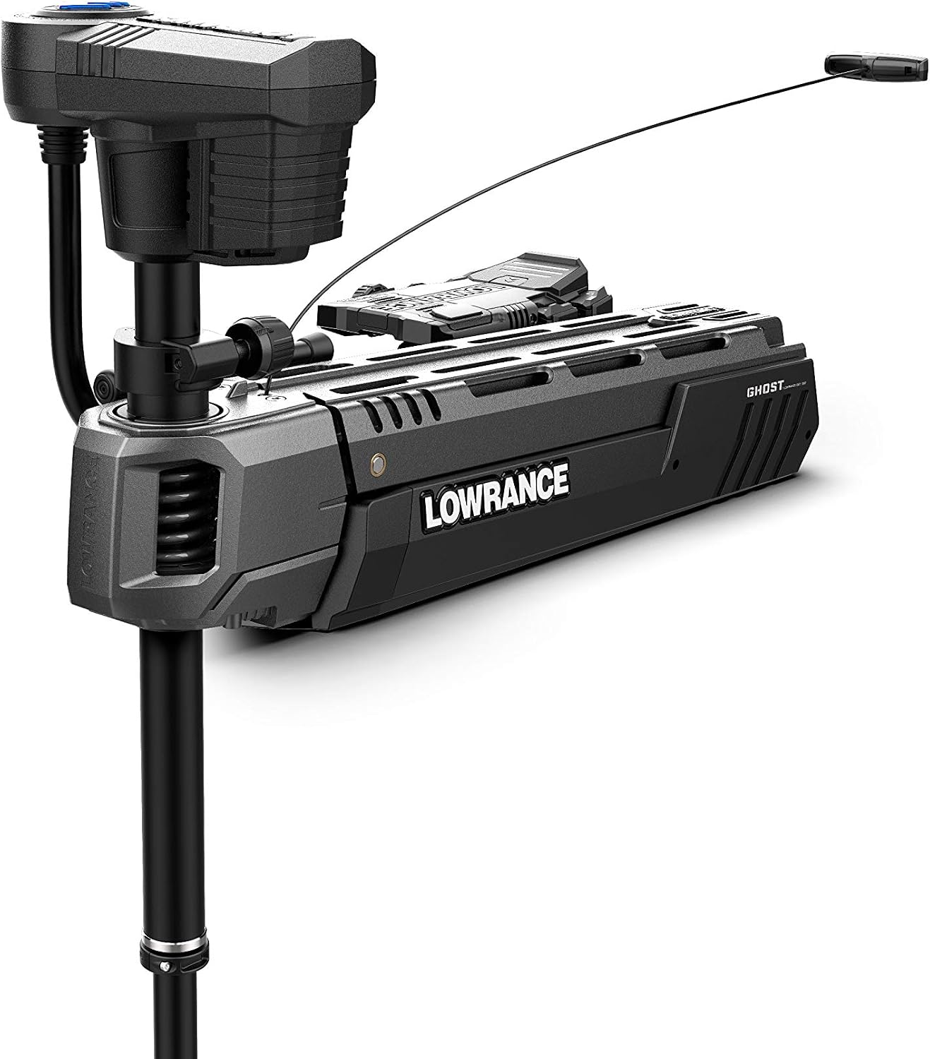 Lowrance Ghost - Freshwater Trolling Motor, Ultra Quiet, Bow Mount, 97/120 lbs Thrust with Configurable Foot Pedal