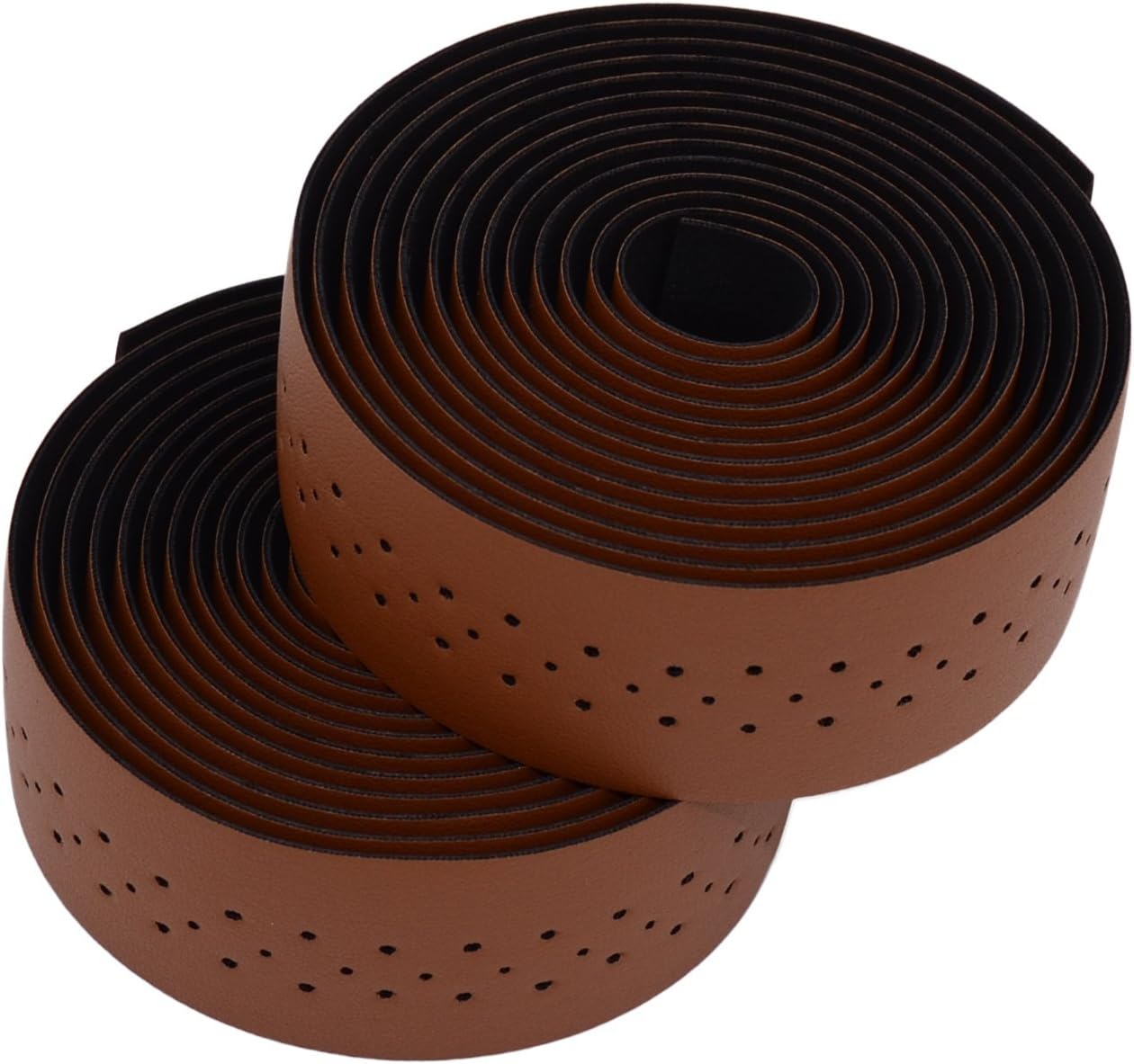KINGOU Carbon Fiber PU Leather Road Bike Handlebar Tape Bar Tapes - 2PCS Per Set