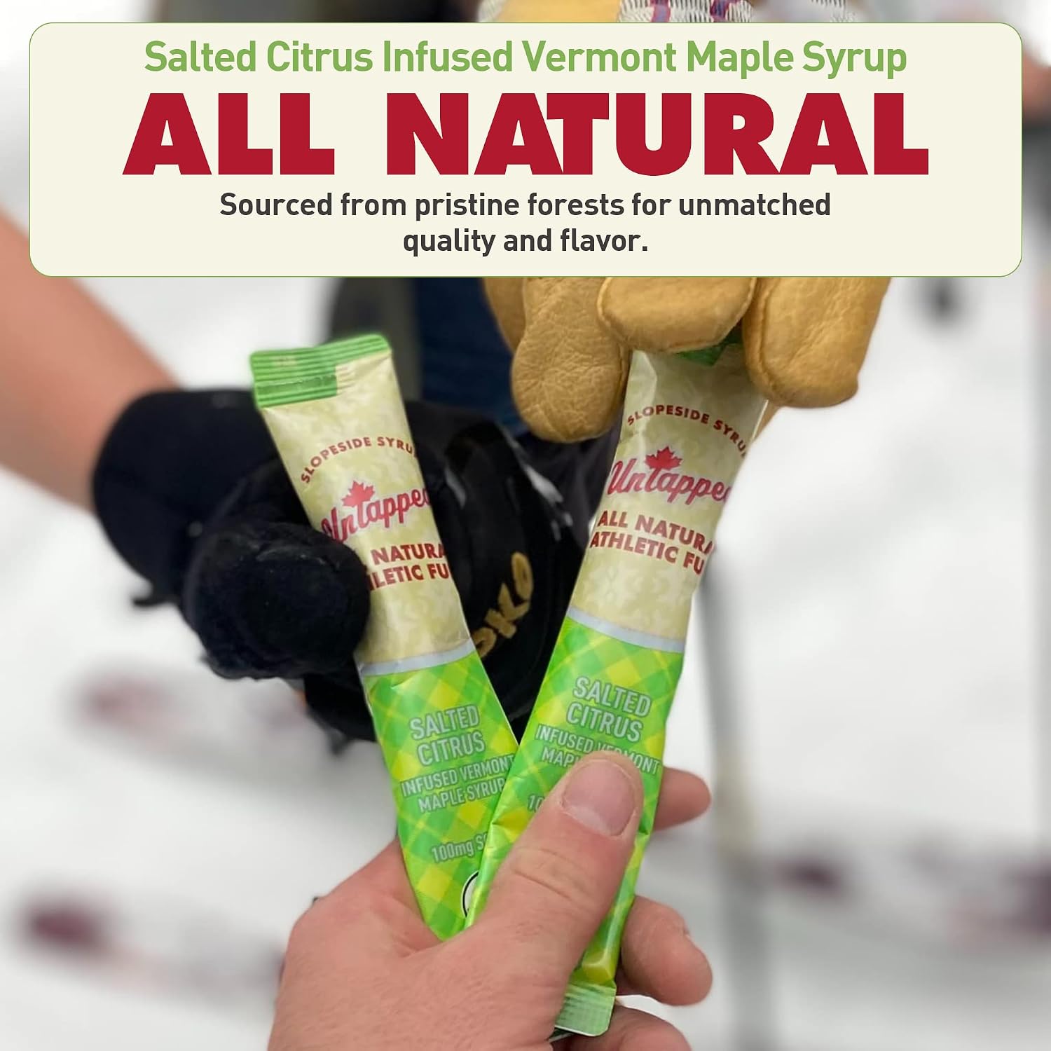 UnTapped Vermont Maple Syrup Packets for Athletes, Box of 20-0.96 Fl Oz | Organic Pure Maple Syrup for Natural Endurance Energy | Fuel to Keep You Running Longer