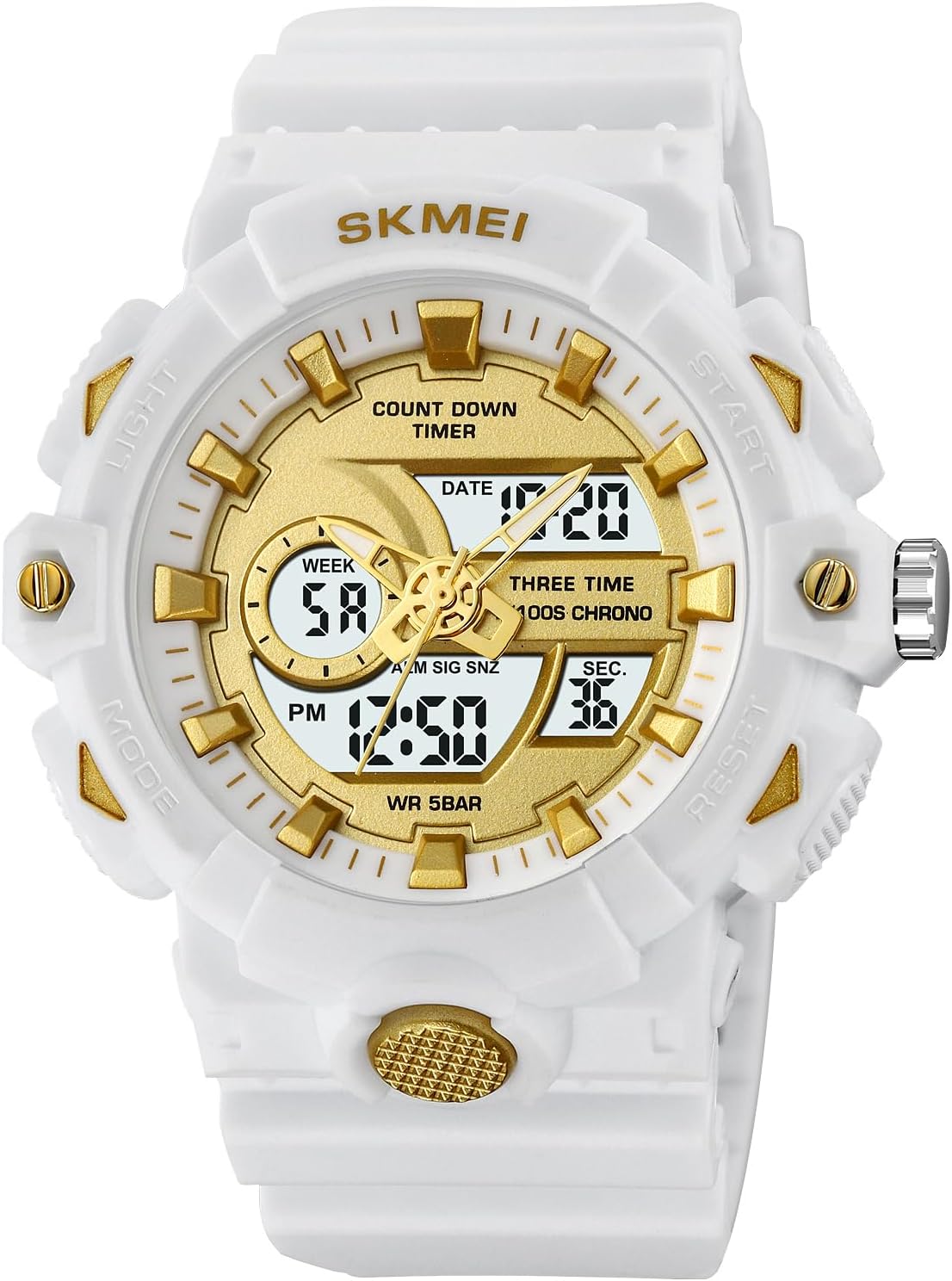 FANMIS Men's Digital Sport Watch Military LED Alarm Waterproof Quartz Watch | Tactical Outdoor Sport Watch Multi Function Led Display Alarm Stopwatch Date Quartz Rugged Style Daily Water Resistance