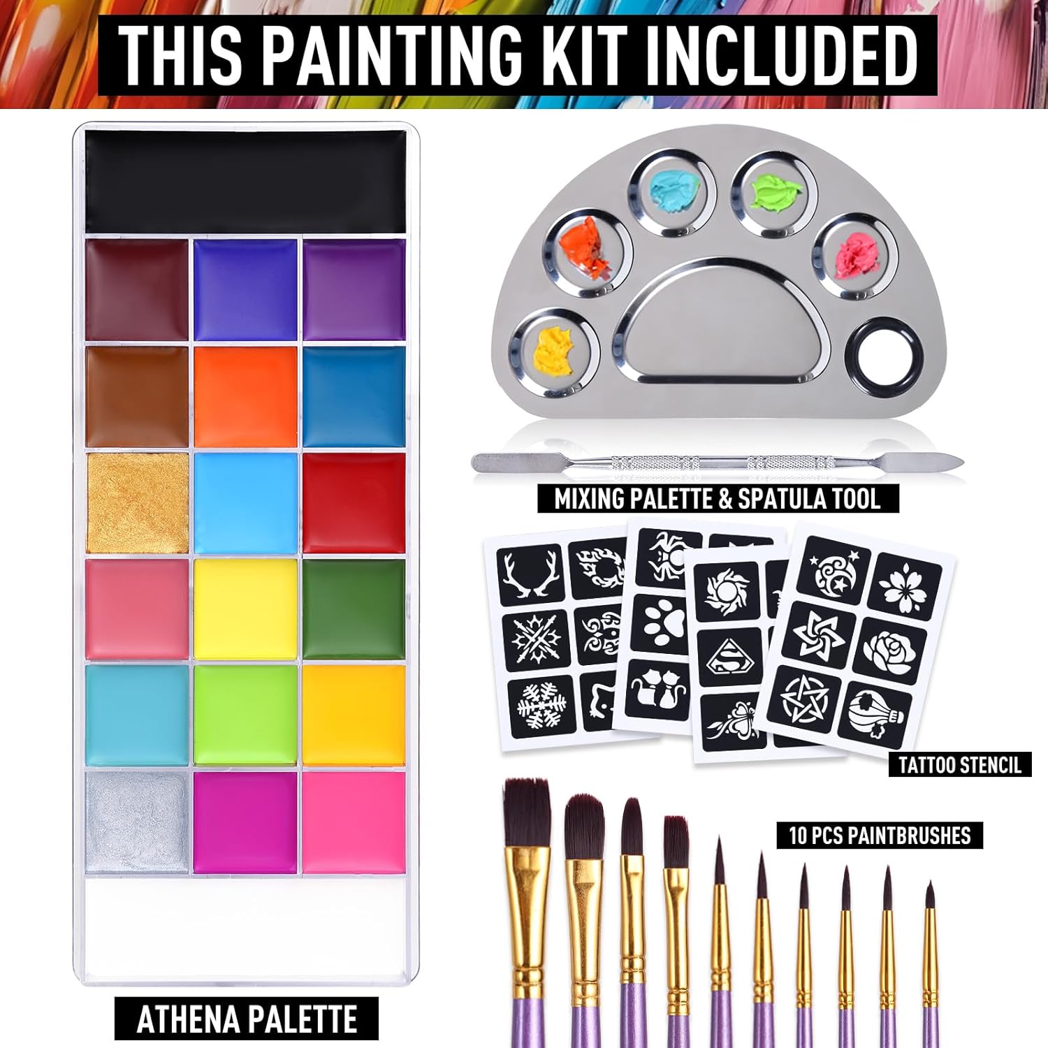 UCANBE Athena Face Body Paint Oil Palette
