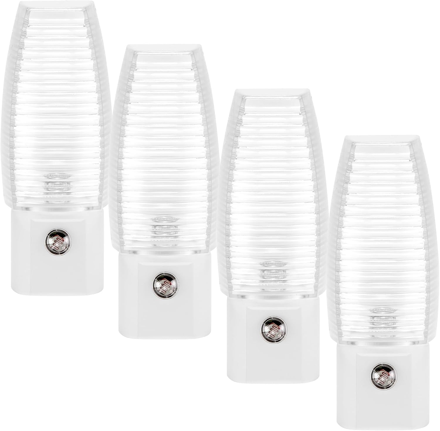 Maxxima LED Plug-in Night Light, Dusk to Dawn Sensor 5000K 5 Lumens, 6 Pack | Auto On/Off, Daylight, Bedroom Bathroom Hallway Senior Living Use