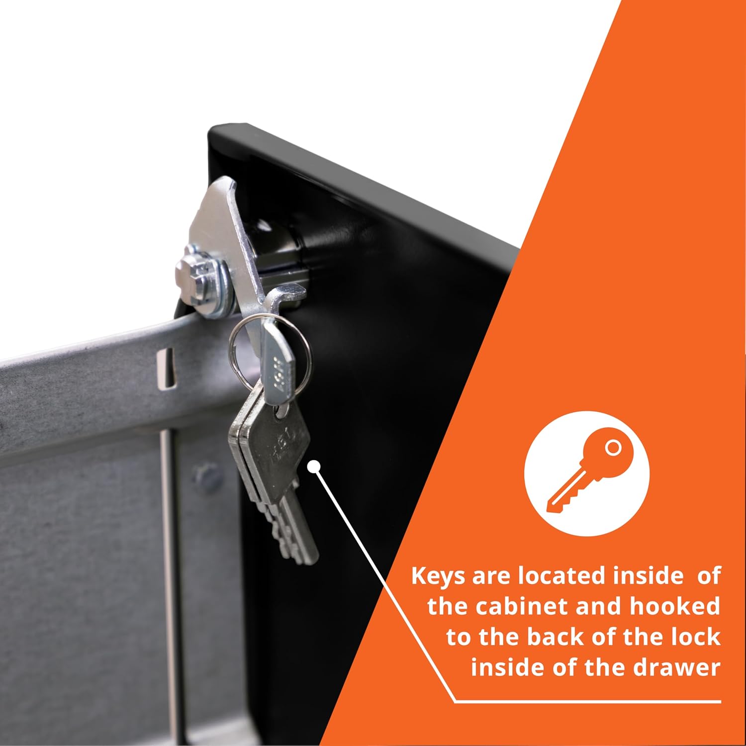 NuSparc 2 Drawer Locking Filing Cabinet | Pre-Assembled Steel Construction | Space-Saving Design is Perfect for Home and Small Office | Letter-Size | Assembled in North America