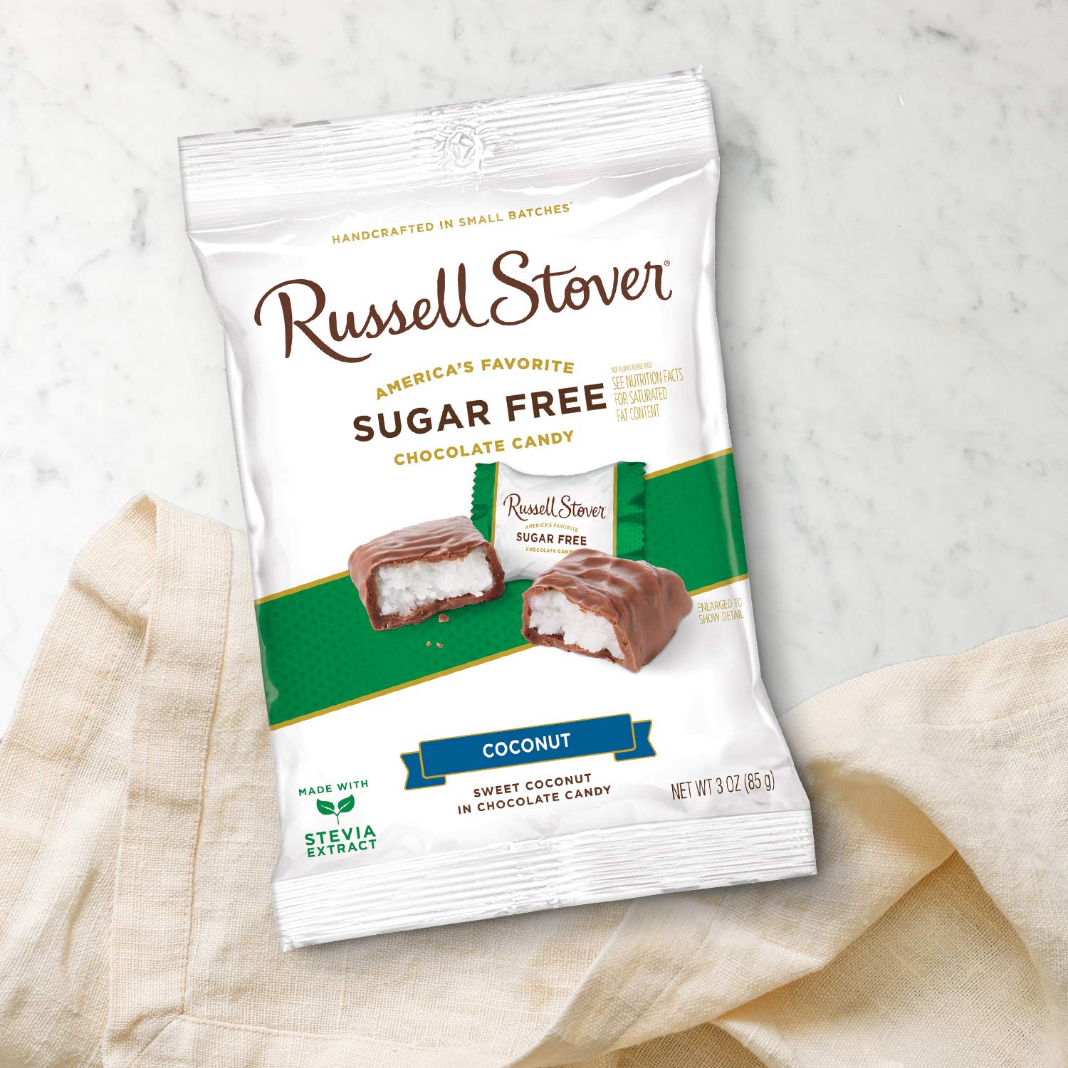 Russell Stover Sugar Free Dark Chocolate Medallions, 3 oz. Bag (270215)