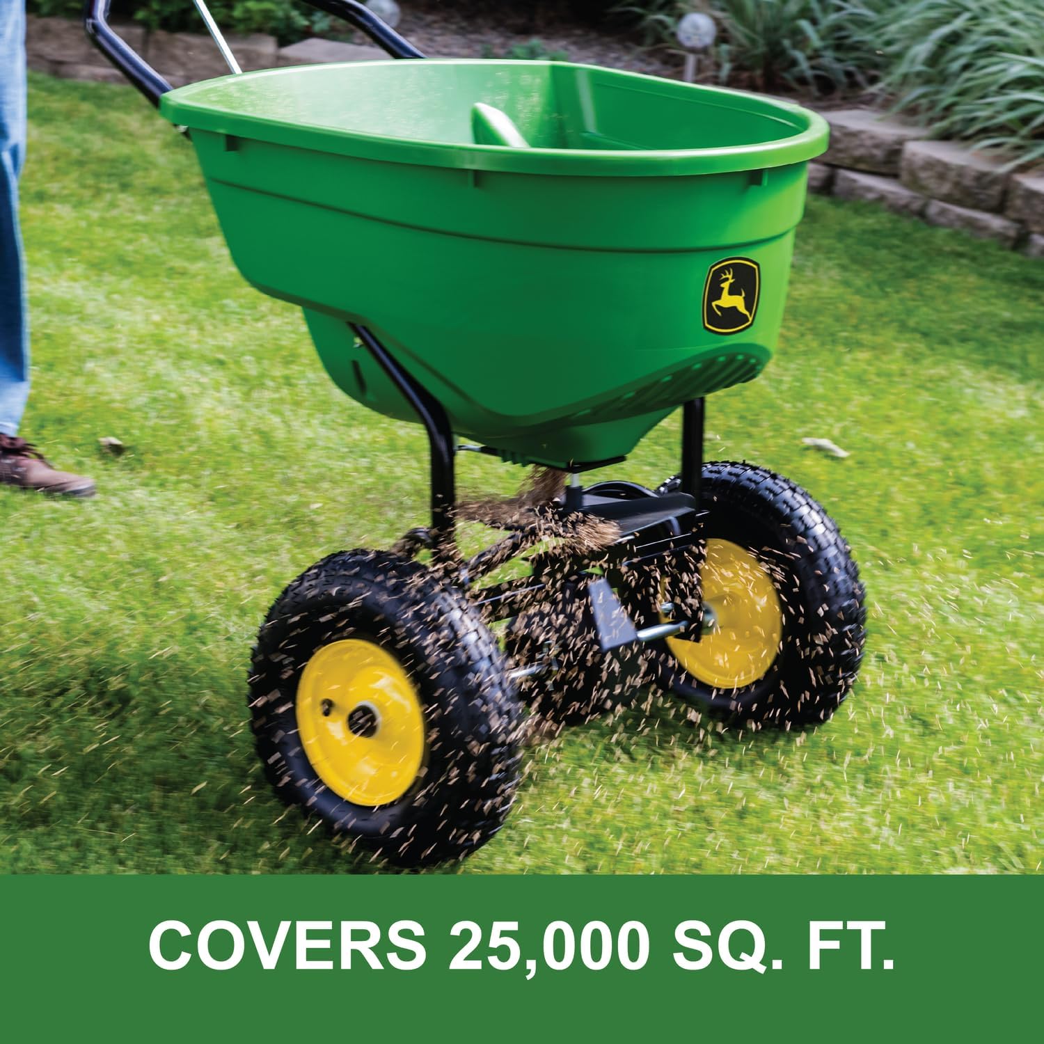 John Deere 130 lb. Capacity Push Broadcast Spreader 45-0462-JD