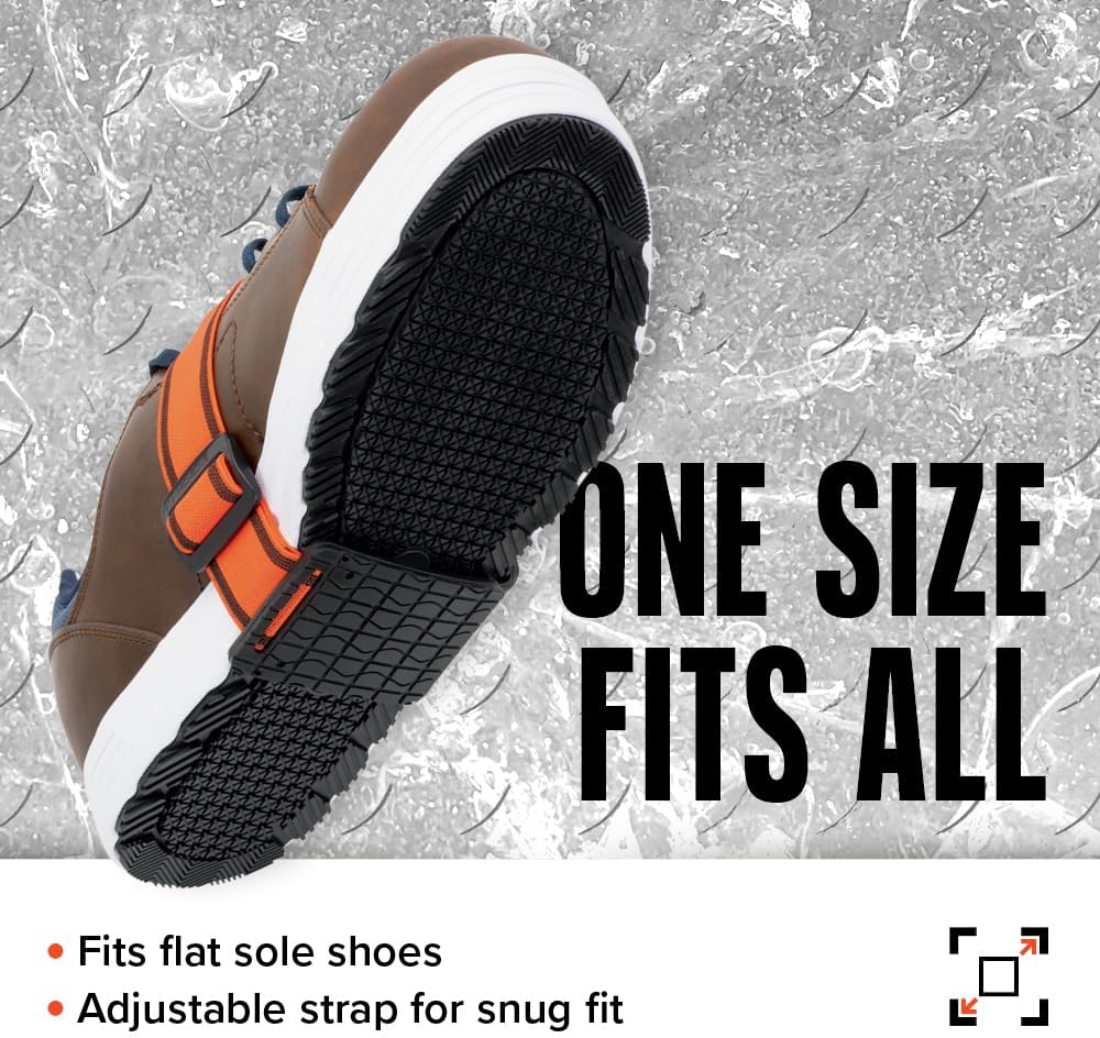 K1 Mid-Sole Ice Cleats for Men & Women - Rotatable Traction Aids For Winter Snow - Hi Vis - Low Profile