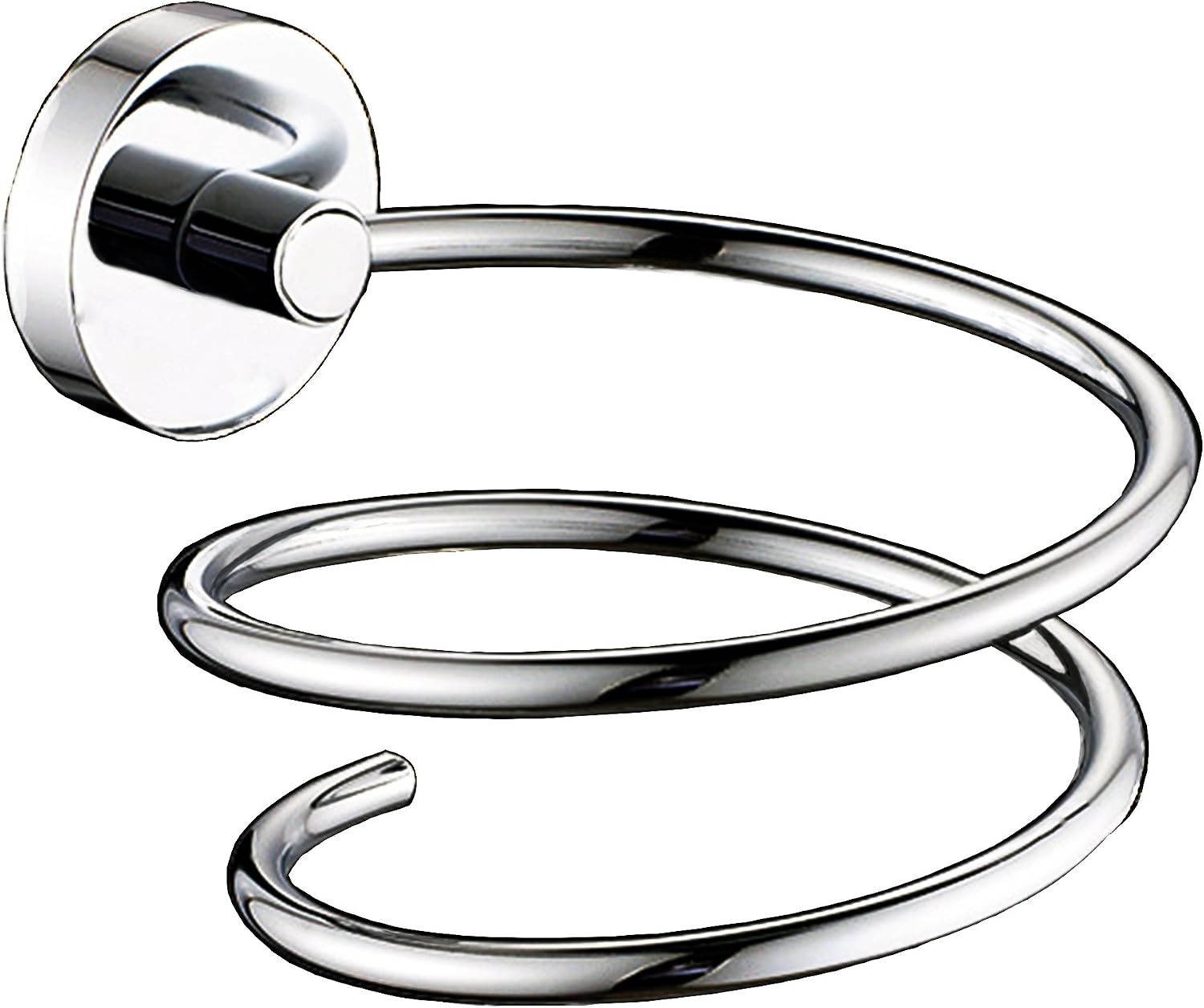 Hair Dryer Holder Stainless Steel Chromed (Black)