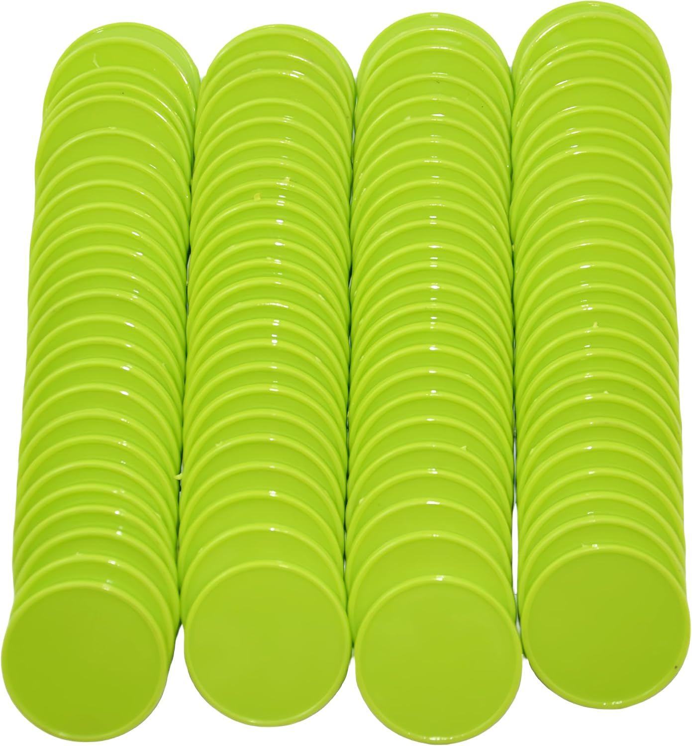 Smartdealspro Set of 100 25MM/1 Inch Opaque Plastic Learning Counting Counters Poker Chips (Red)