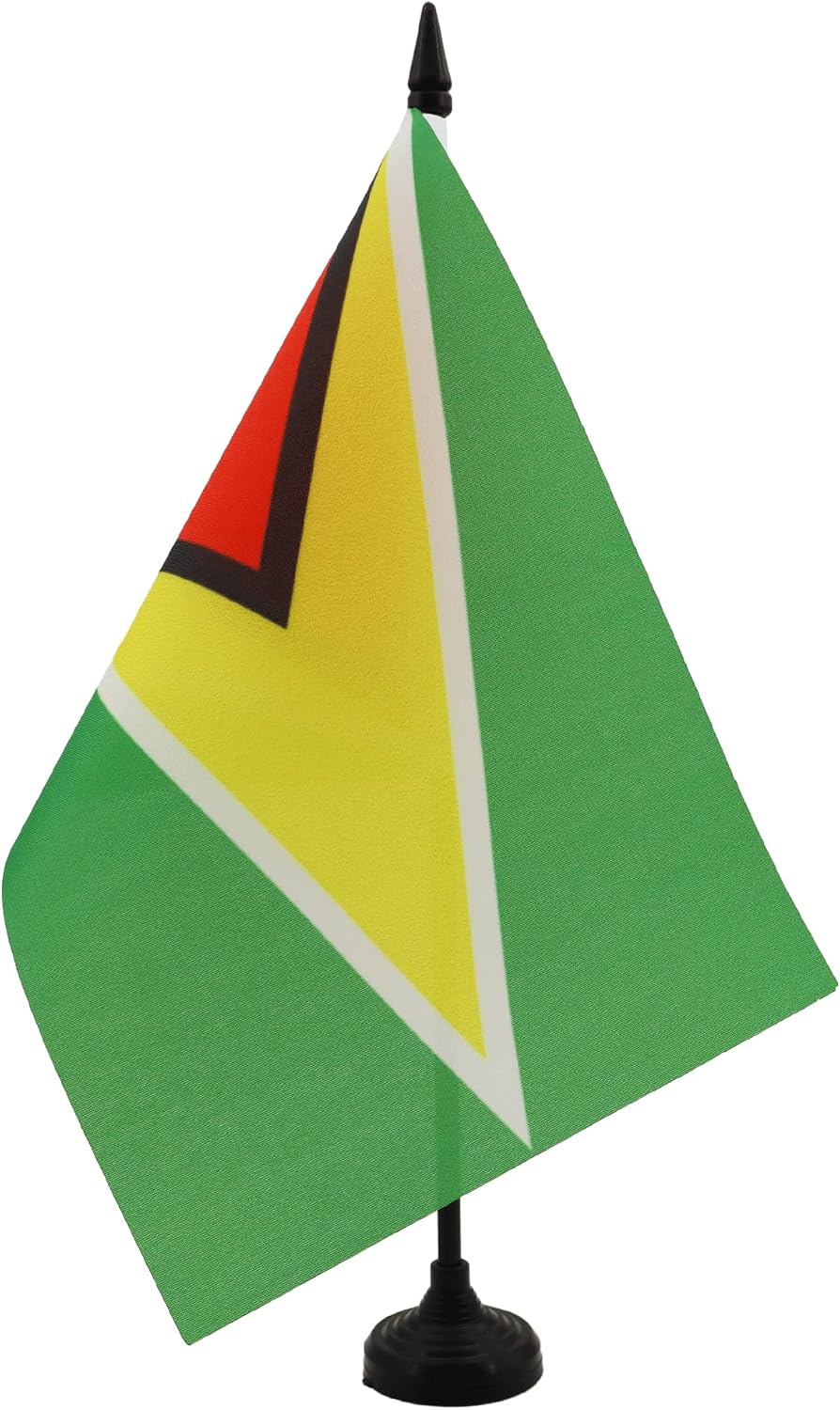 AZ FLAG Nicaragua Table Flag 4x6 in 100D Polyester Plastic Base | Indoor use Nicaraguan 15x10 cm desk flag stitched finish with reinforced edges with plastic pole