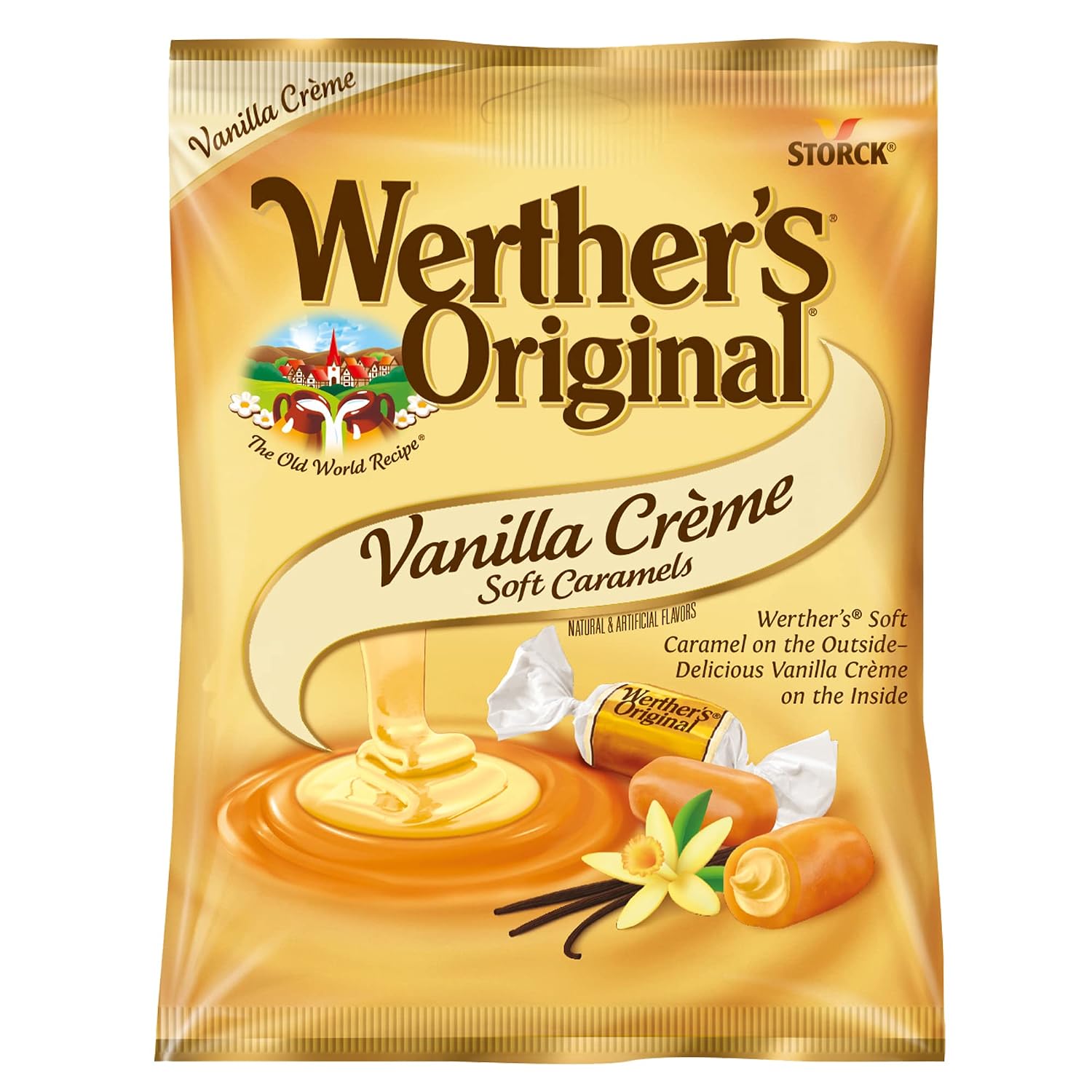 Werther's Original Caramel Coffee Hard Candy - Individually Wrapped Hard Candies for Halloween, Parties, or Snacks - 2.65 oz Bags (Pack of 3)