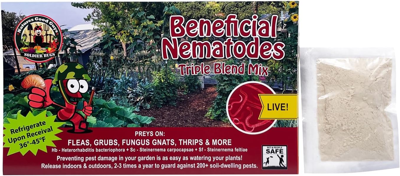 NaturesGoodGuys - Triple Blend Beneficial Nematodes HB+SC+SF (50 Million)
