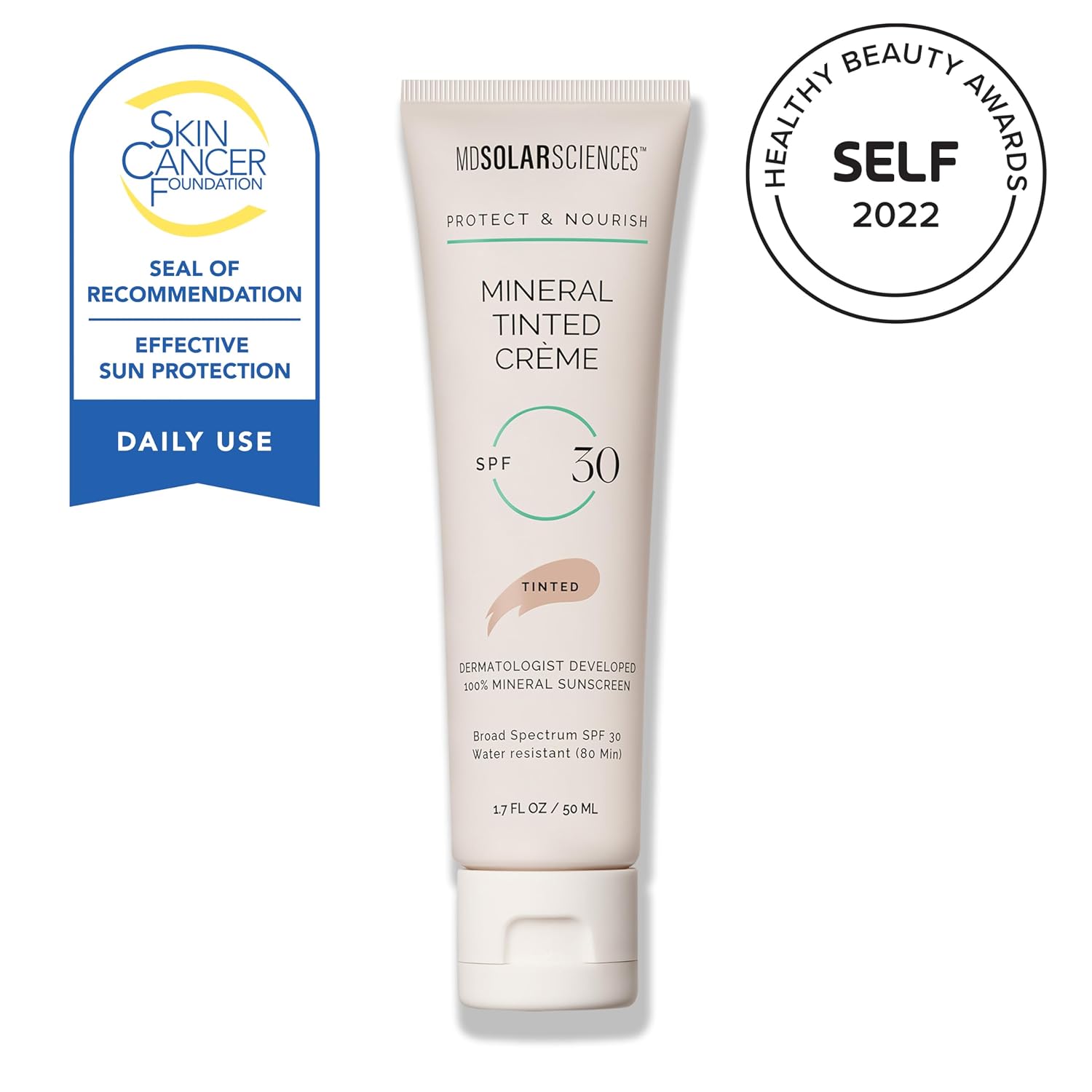 MDSolarSciences Mineral Tinted Crème Sunscreen SPF 30, 1.7 fl oz
