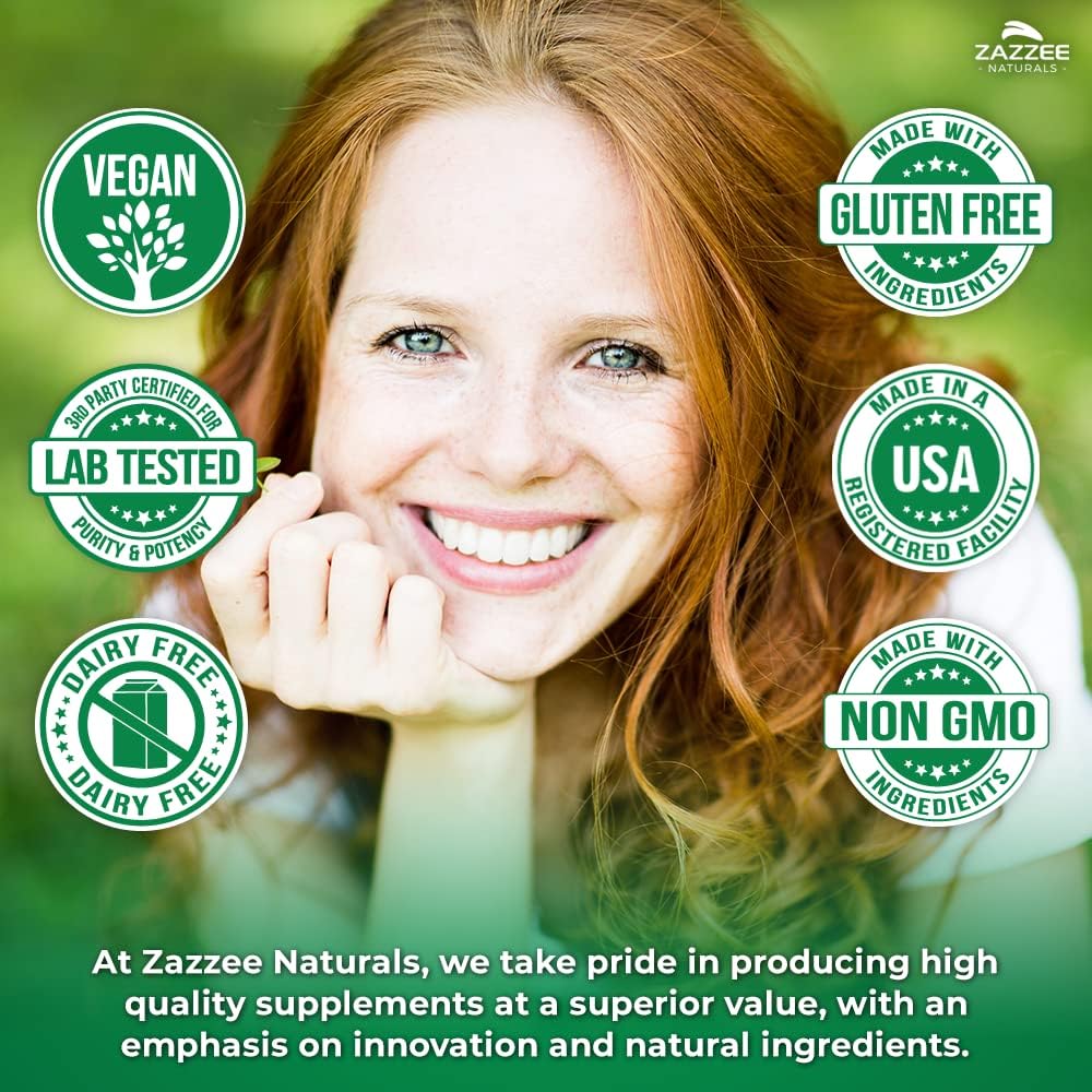 Zazzee USDA Organic Red Korean Panax Ginseng 20:1 Extract, 120 Capsules | 1000 mg Per Serving, 5% Ginsenosides, Vegan, 4 Month Supply