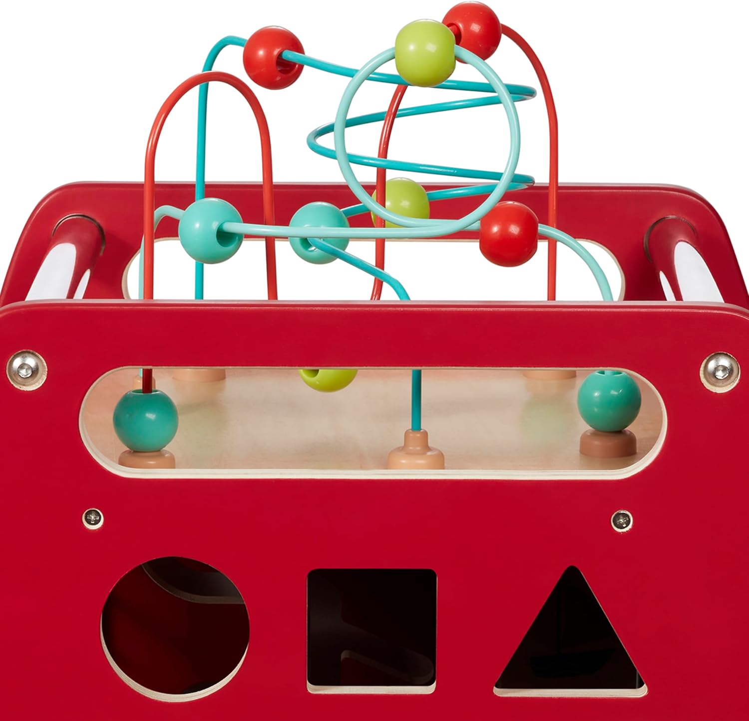Radio Flyer Classic Walker Wagon, for Kids 1-4 Years Old, Red | Resistance Clickers to Control Speed, Baby Push Walker with Furniture Bumper, For Indoor Play