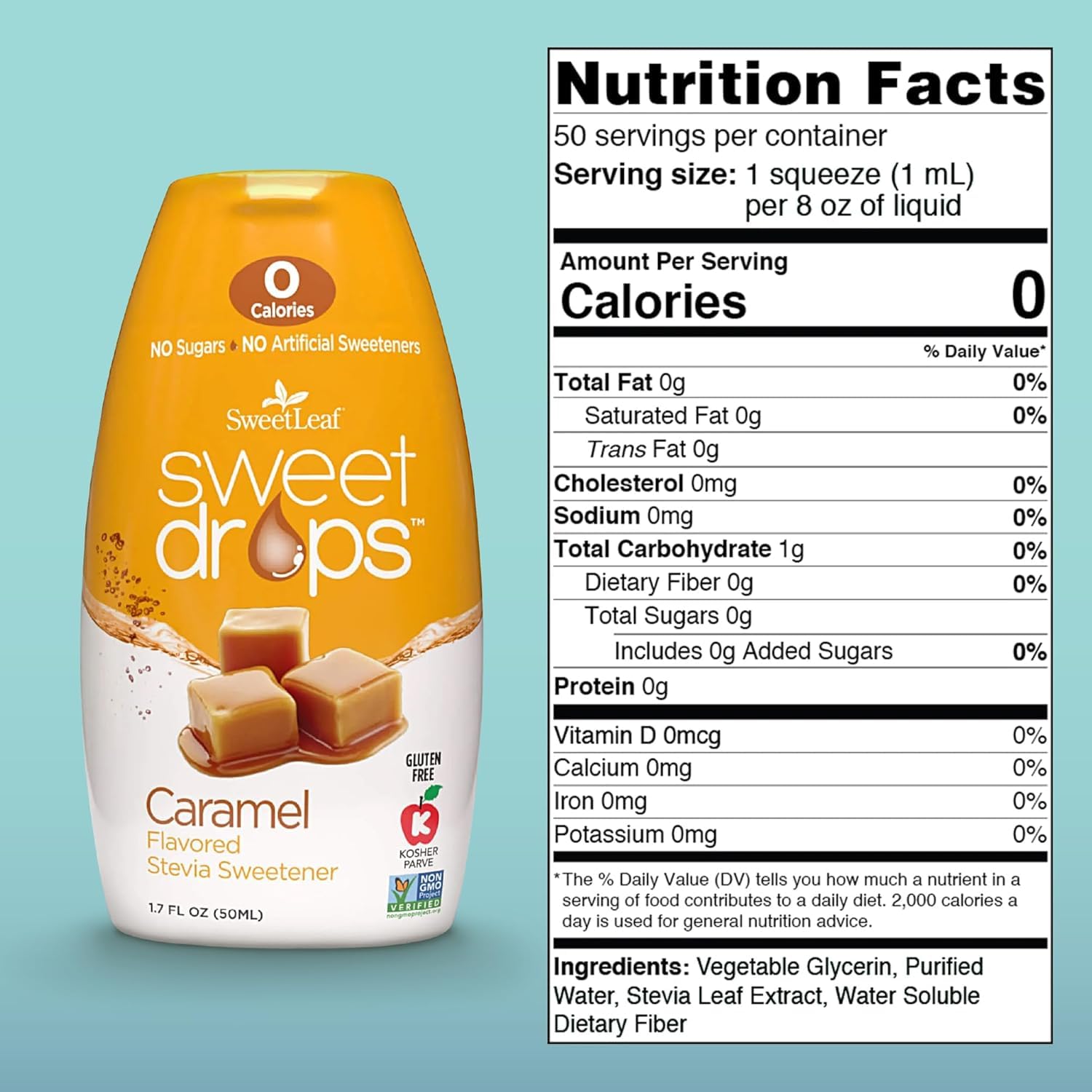 SweetLeaf Stevia Drops Liquid Sweetener, Variety Pack - 1.7 Fl Oz, 4 Pack | Sweet Drops, Stevia Leaf Extract, Zero Calorie, No Erythritol, Sugar Substitute