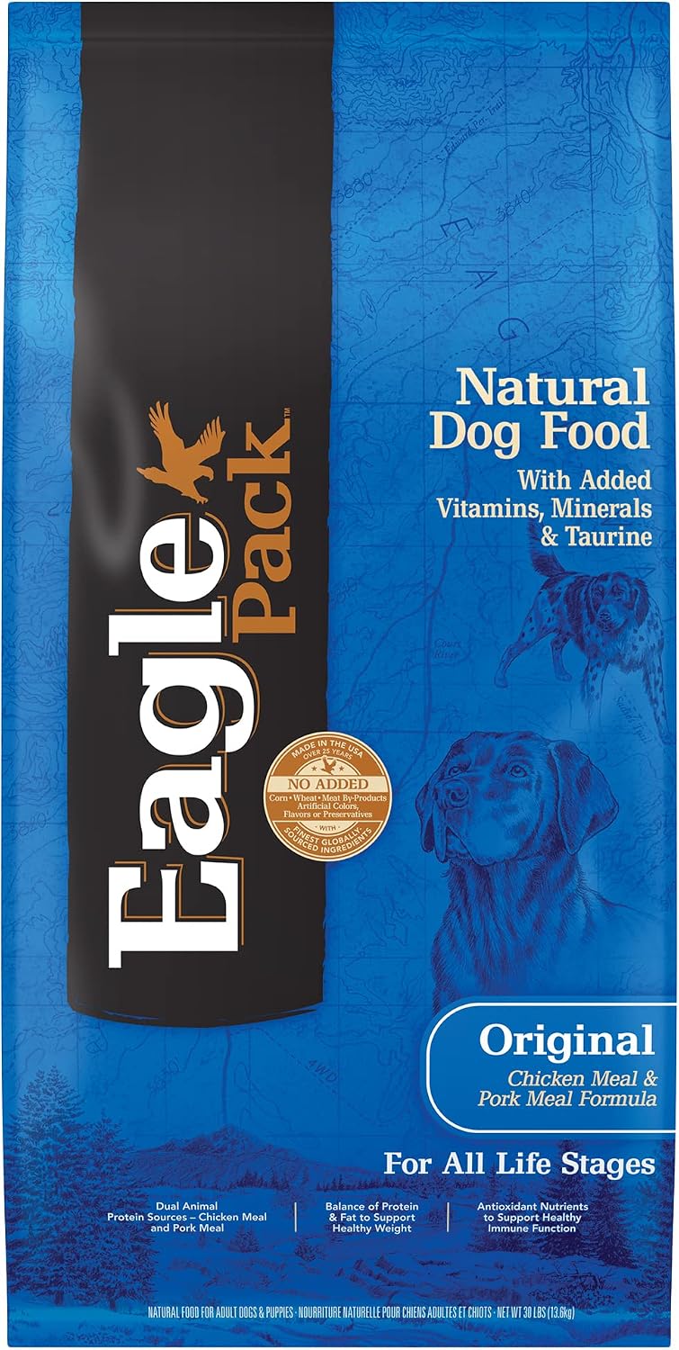 Eagle Pack Natural Dry Dog Food, Lamb & Rice, 30-Pound Bag