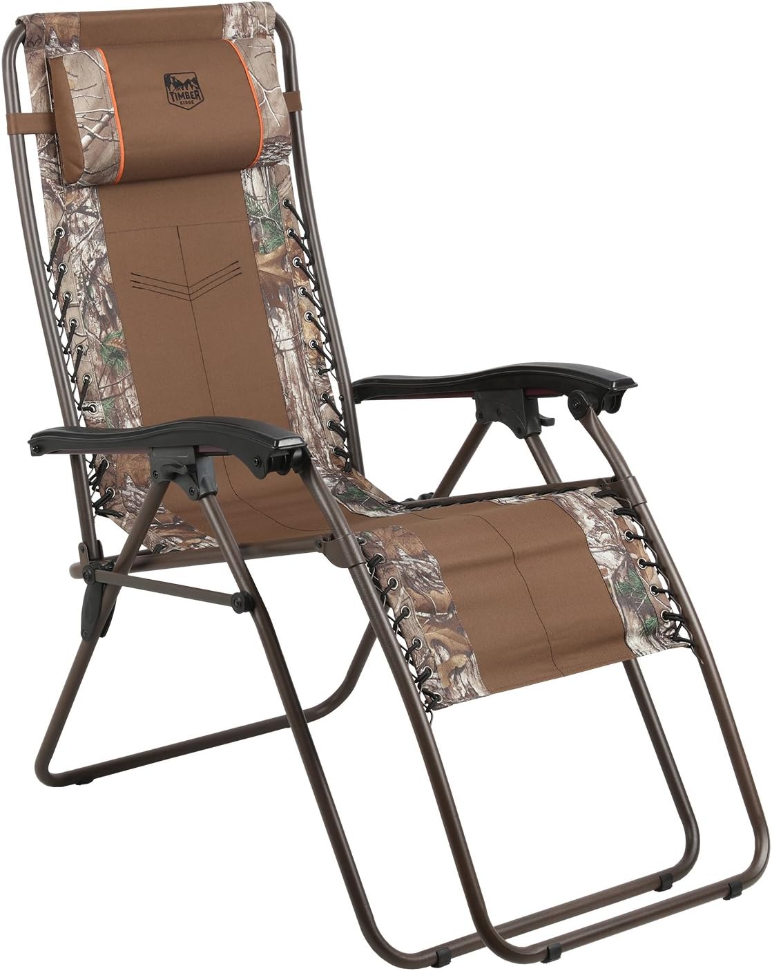 TIMBER RIDGE Zero Gravity Chairs, Folding Recliner Chair Padded with Cup Holder and Headrest