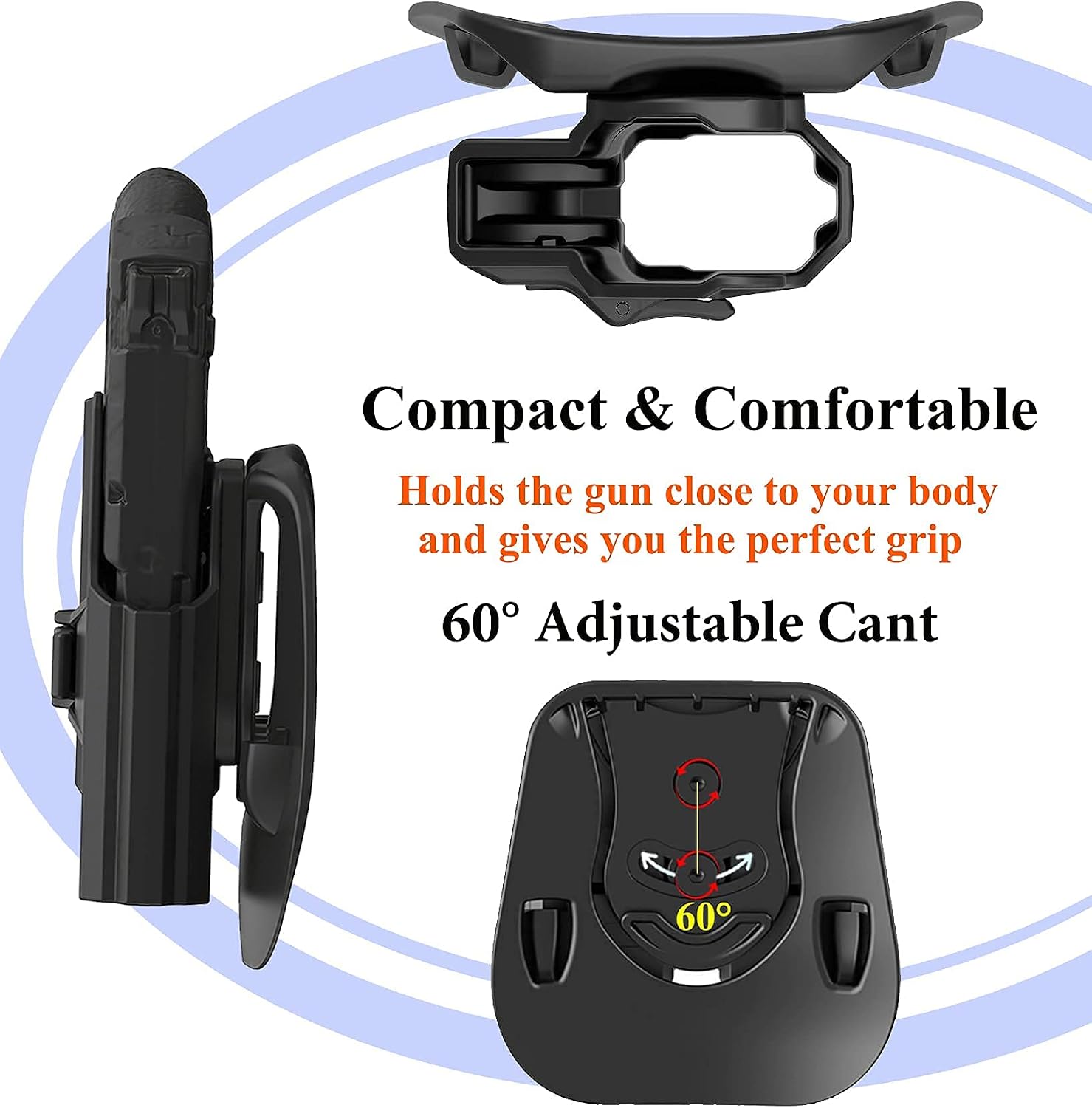 M P 2.0 9mm Holster for S&W M&P 9mm/.40 Full-Size, S&W M&P 2.0 9mm/40 Compact(Not for Shield), Belt Carry Gun Holster