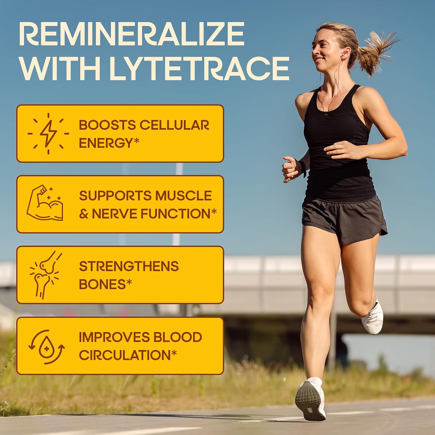 LyteLine Trace Mineral Drops 100ml x 200 Servings - Max-Absorption Ionic Natural Low Sodium Trace Minerals Concentrate to Balance the Body's pH