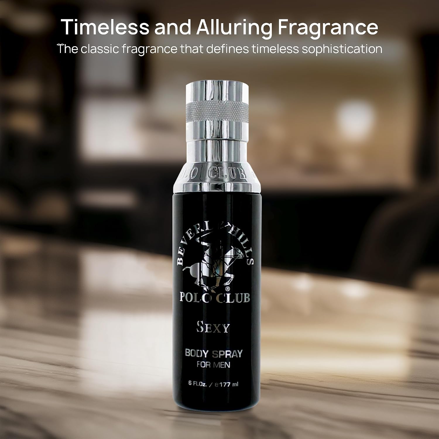 Beverly Hills Polo Club Body Spray for Men - BHPC Blaze - Fresh, Earthy with Notes of Cedar & Basil - Long Lasting Body Mist Cologne Scent - Ideal Gift for Him, 6oz