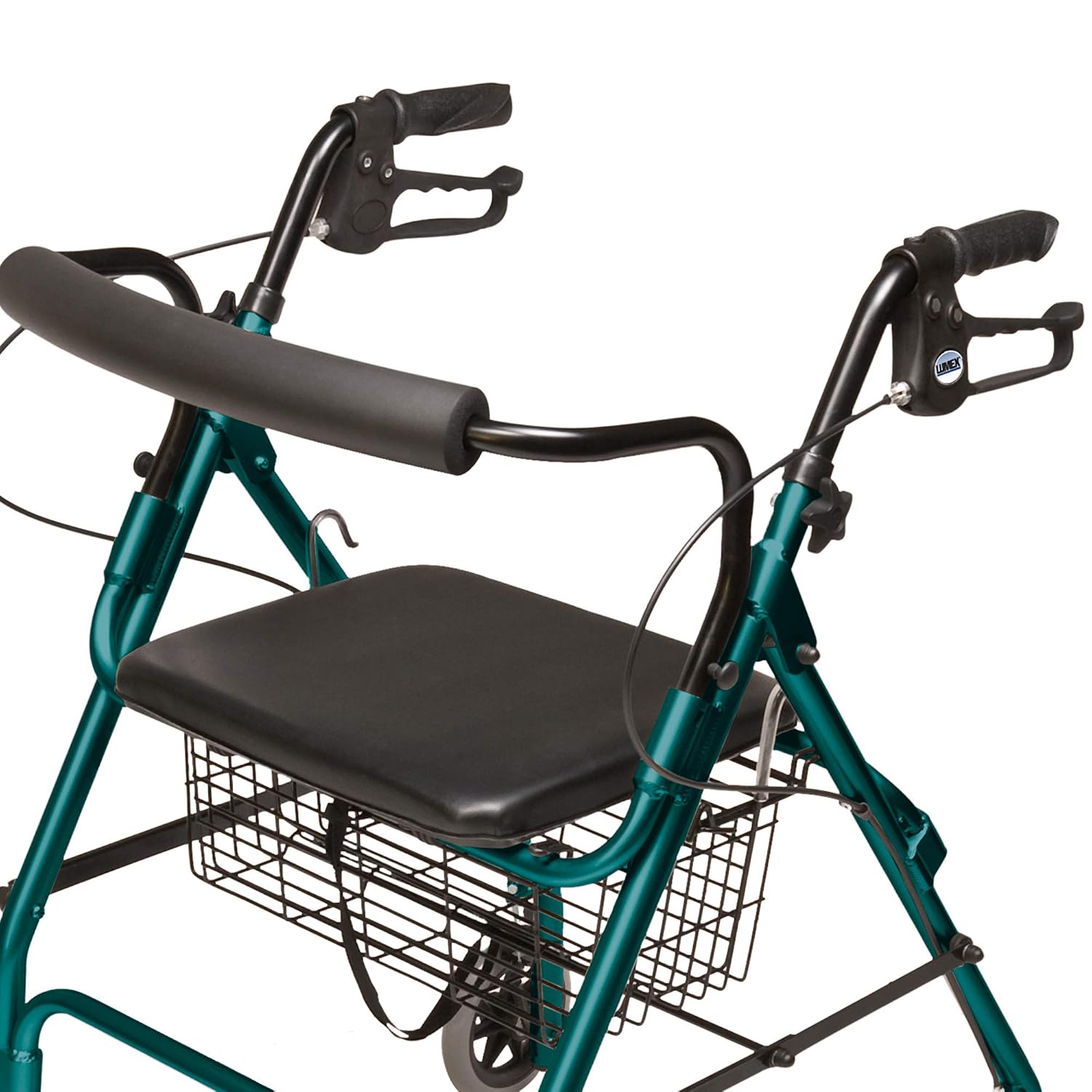 Lumex Walkabout Lite Rollator – Lightweight 14.5 lb. Rolling Walker with Seat for Seniors, Lavender