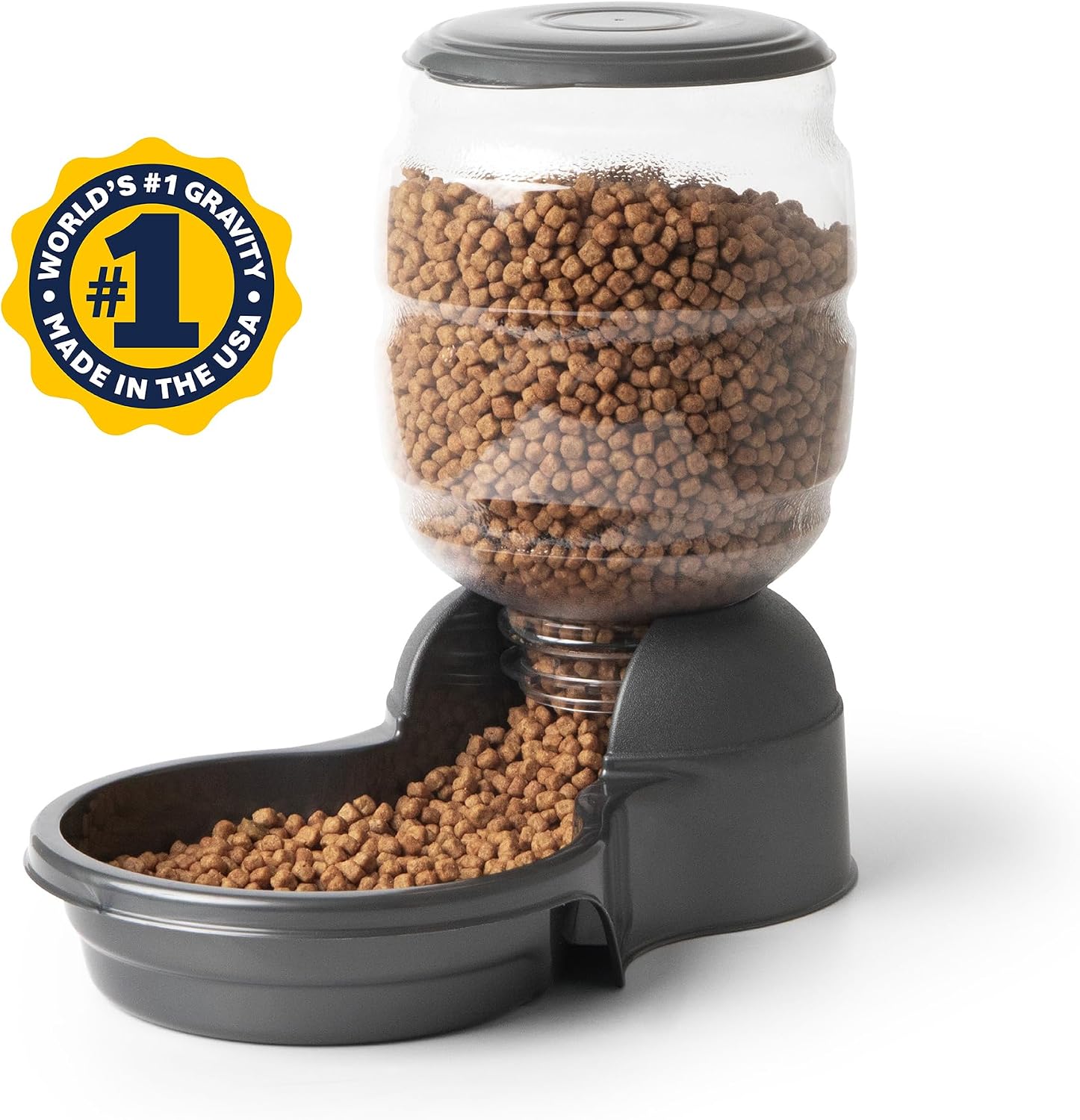 Petmate Replendish Feeder Automatic Cat and Dog Feeder, Pearl Peacock Blue, 10 LB, Made in USA
