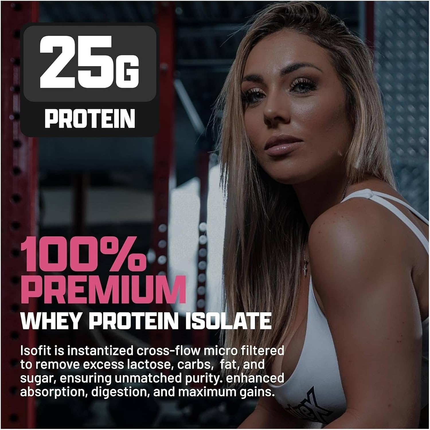 Nutrex Research IsoFit Chocolate Whey Isolate Protein Powder 100% Whey Protein Isolate | Muscle Recovery, Naturally High EAAs | Fast Absorbing, Easy Digestion | (Chocolate Shake 2lbs 30 Servings)
