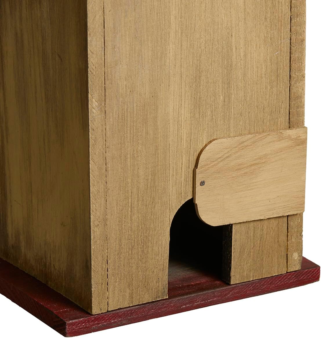Glitzhome 14" H Hanging Distressed Wooden Church Birdhouse Garden Decor