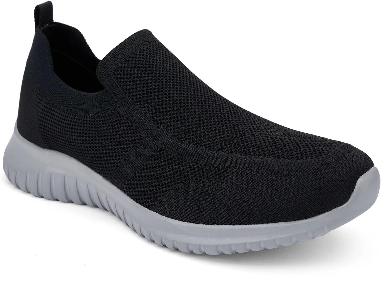 konhill Mens Slip-On Knit Walking Sneakers