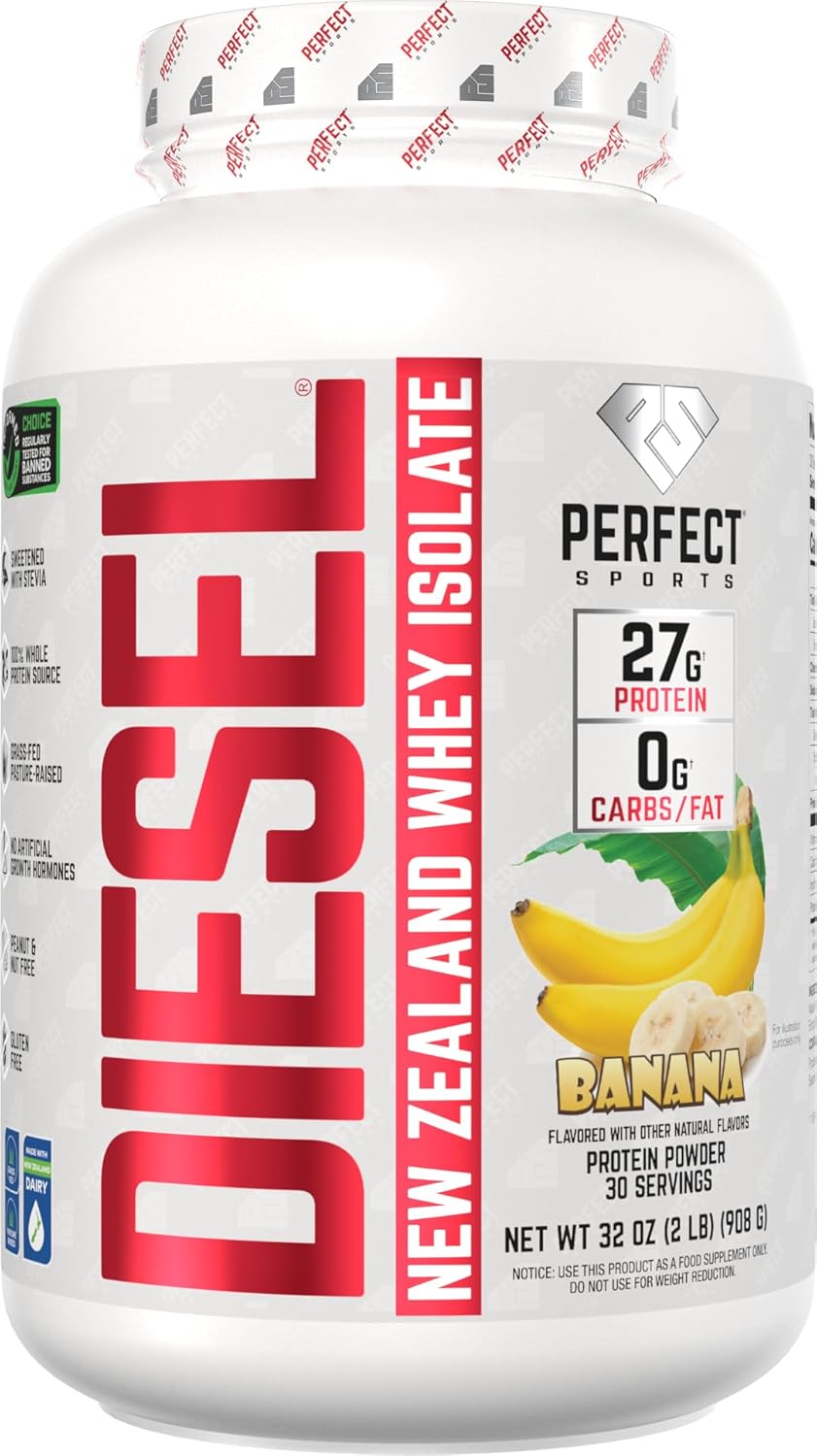 PERFECT SPORTS Diesel Whey Protein Isolate, Milk Chocolate, 2 lb