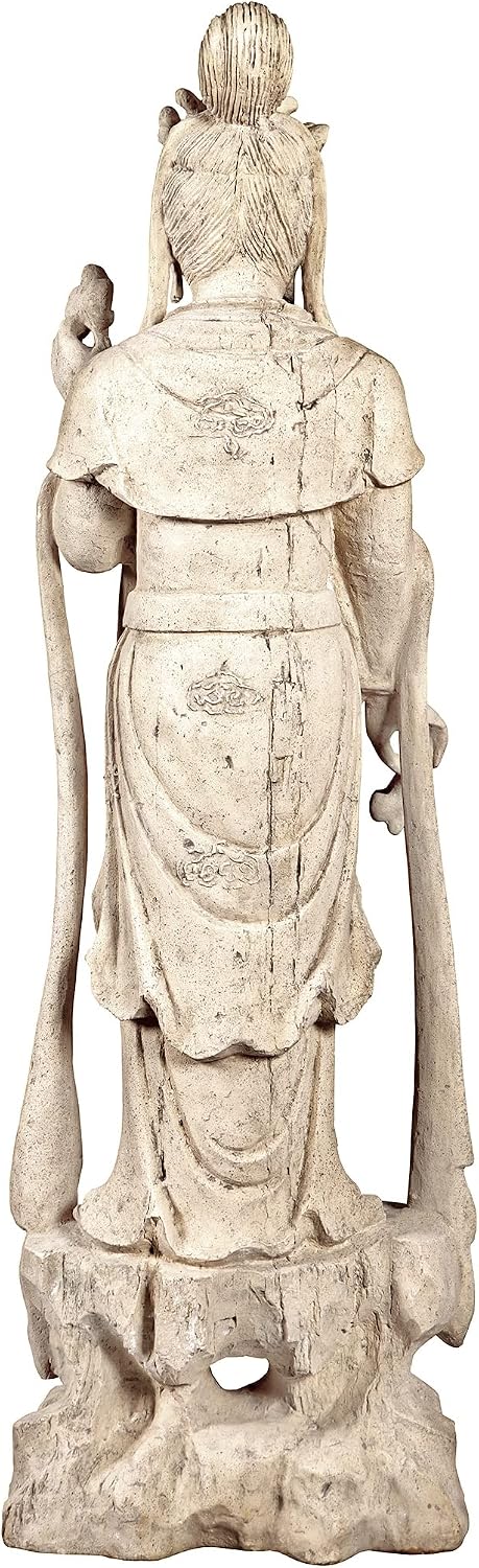Design Toscano Neolithic Style Gaia Earth Mother Woman Indoor/Outdoor Garden Statue, 40 inches tall, Cast Stone Resin, Rough Stone Finish