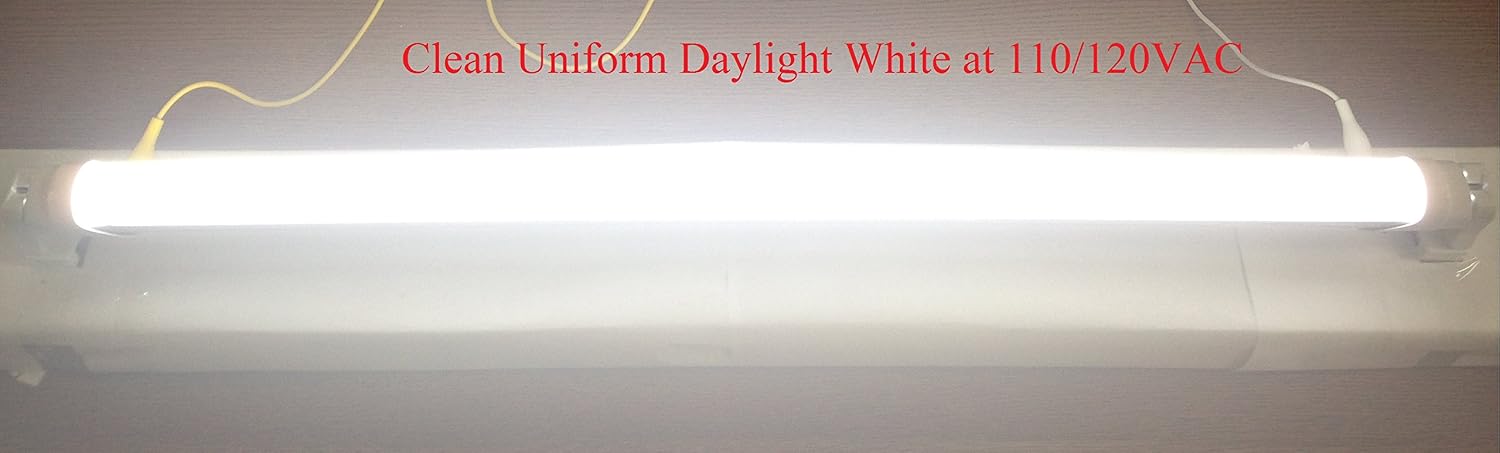 Flicker-Free Type B T8 LED Tube Light, 2FT, Warm 3000K, 85-265V AC | 24-Inch, F17T8, F18T8, F20T10, F20T12/WW Compatible, Double-End Powered, Frosted Cover, Not a Plug-and-Play