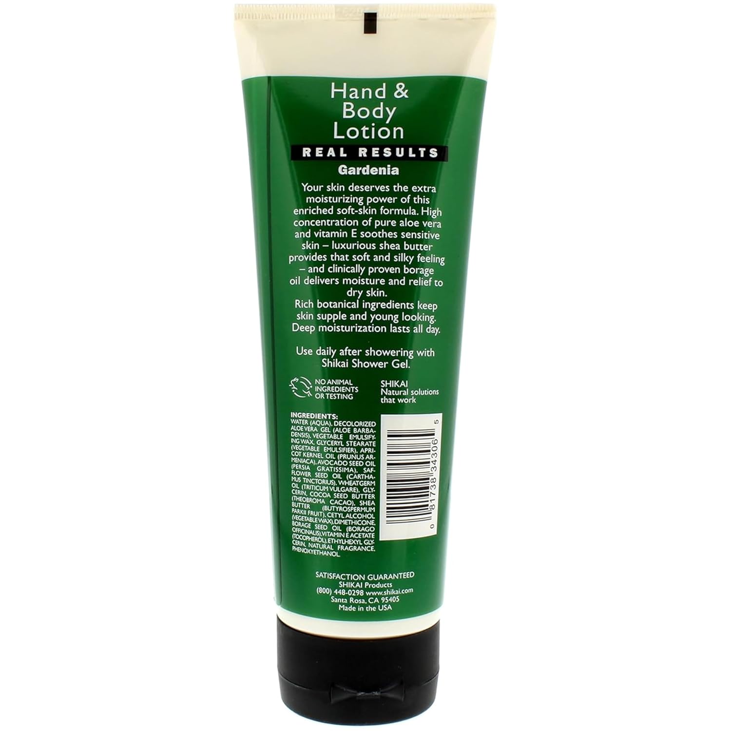ShiKai - Gardenia Hand & Body Lotion, Plant-Based, Perfect for Daily Use, Rich in Botanical Extracts, Makes Skin Softer & More Hydrated