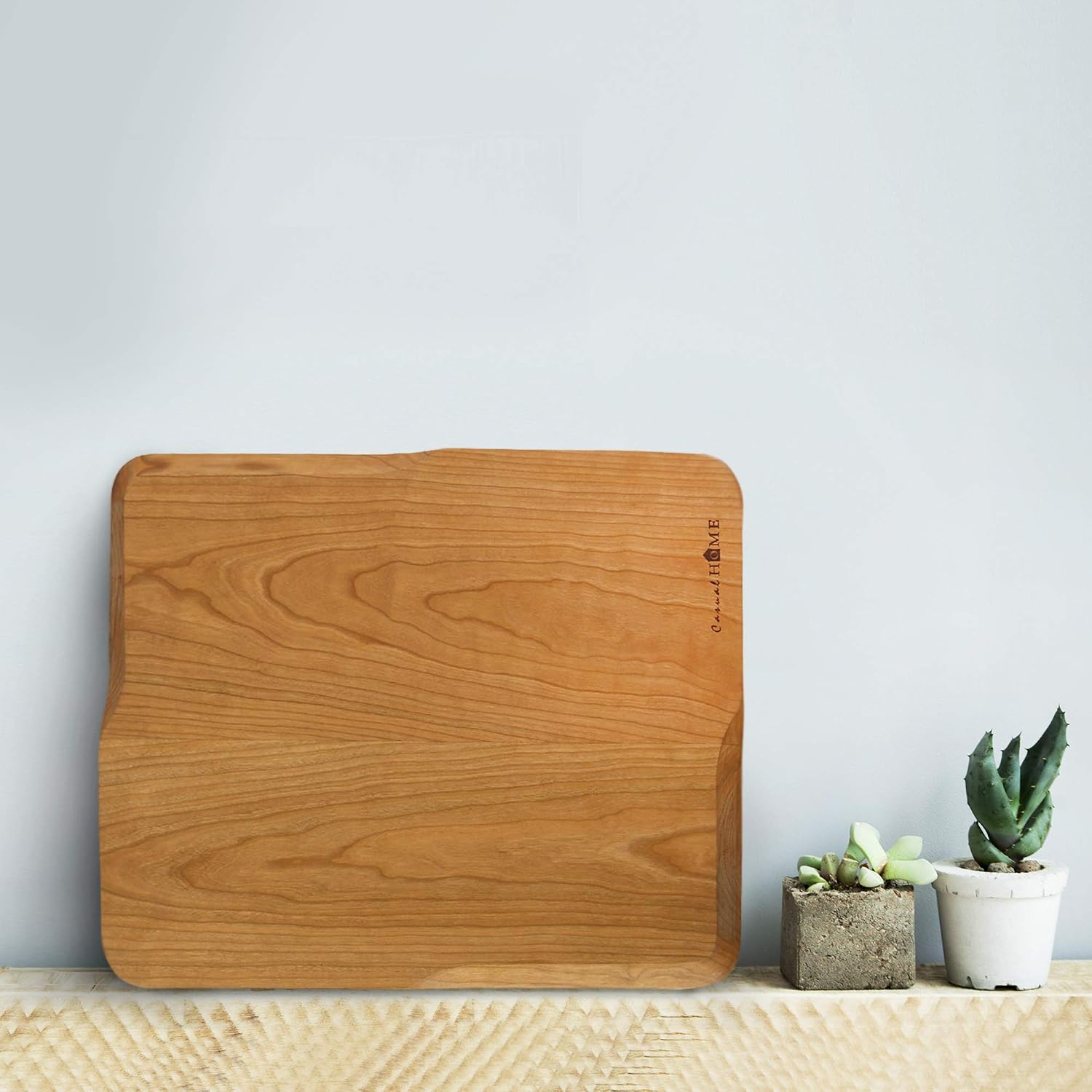 Casual Home Delice Rectangle Juice Drip Groove Cutting Board 15.5" Wx11 Dx0.75 H, Maple