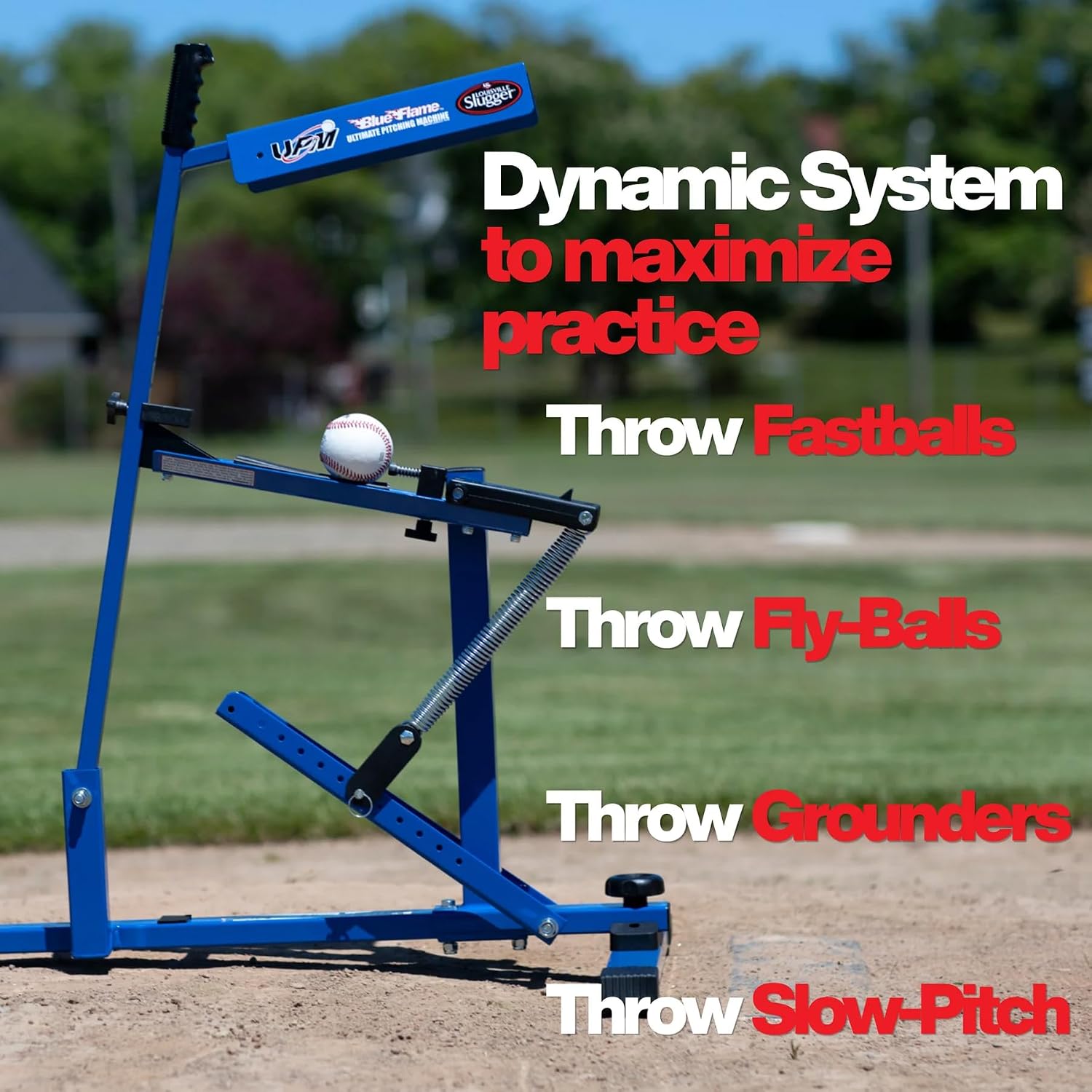 Louisville Slugger Blue Flame Pitching Machine