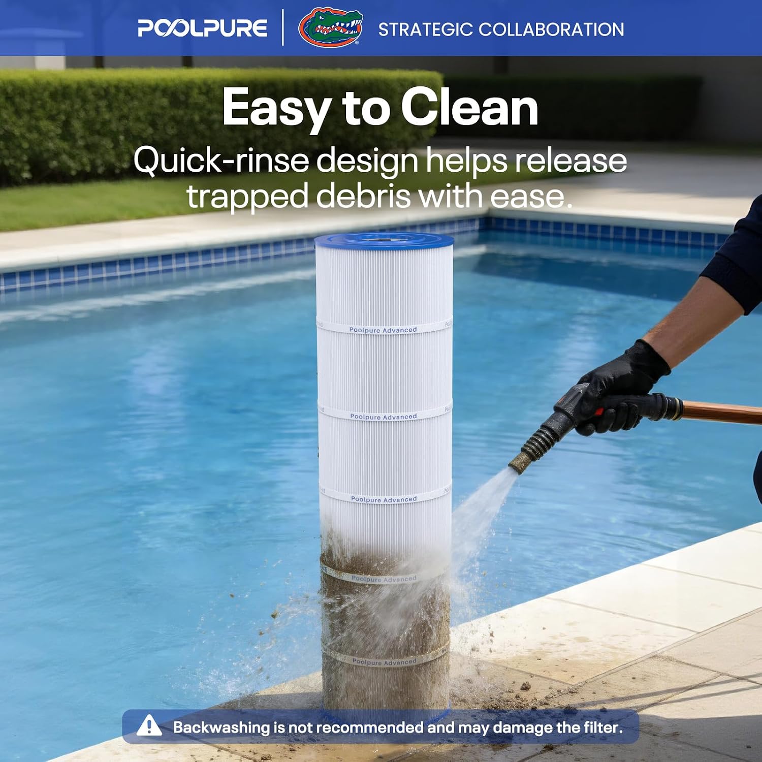 POOLPURE C4030 Pool Filter Replaces Hayward CX880XRE, Pleatco PA106, 4-Pack
