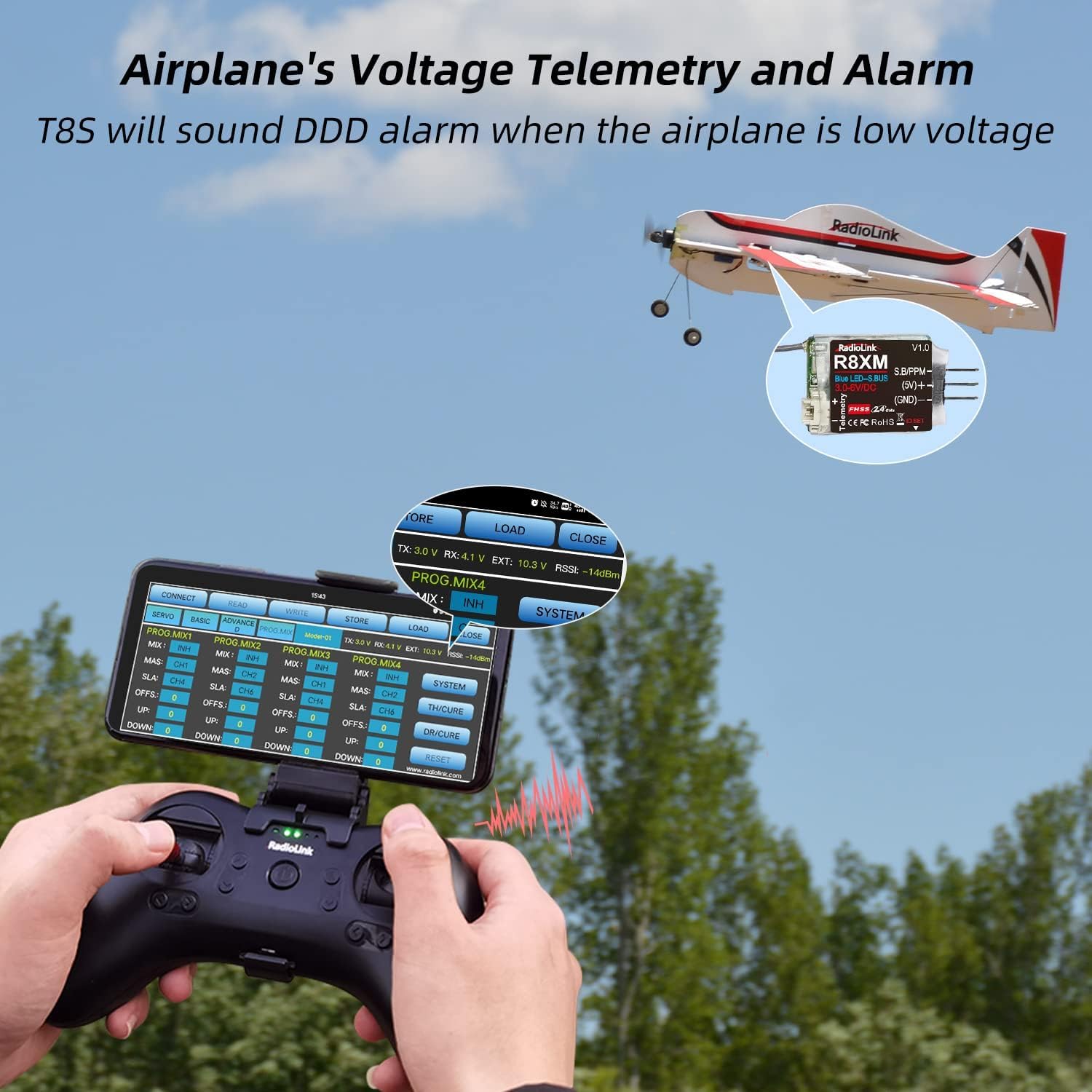 Radiolink A560 Ready to Fly (RTF) 3D Byme-A Gyro 6 Flight Modes RC Airplane
