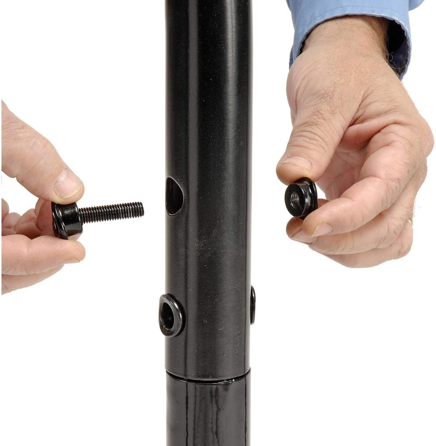 Global Industrial 68" L Wave Bike Rack, Black, Flange Mount, 7-Bike Capacity