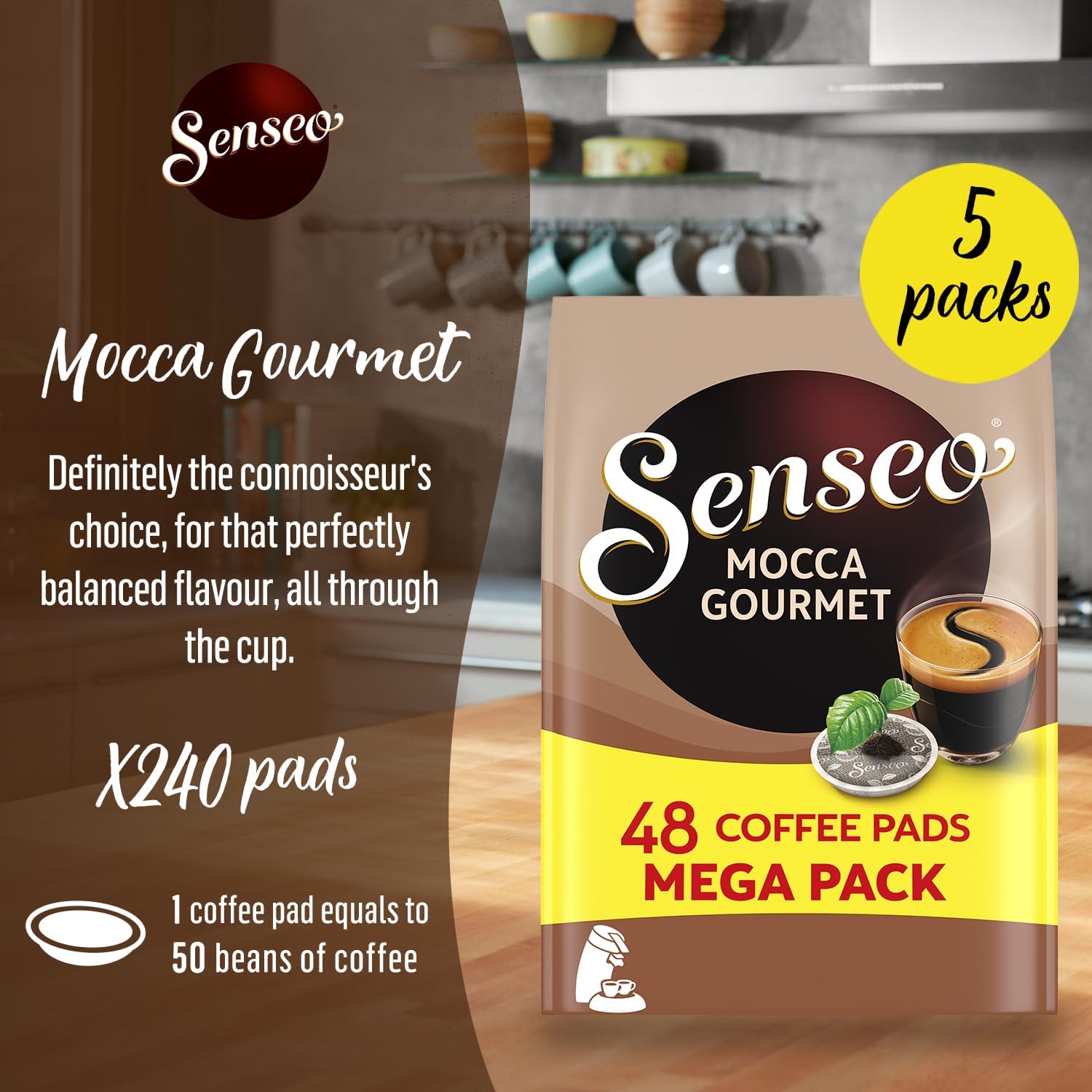 Senseo Mocca Gourmet Coffee Pods 48-count Pods