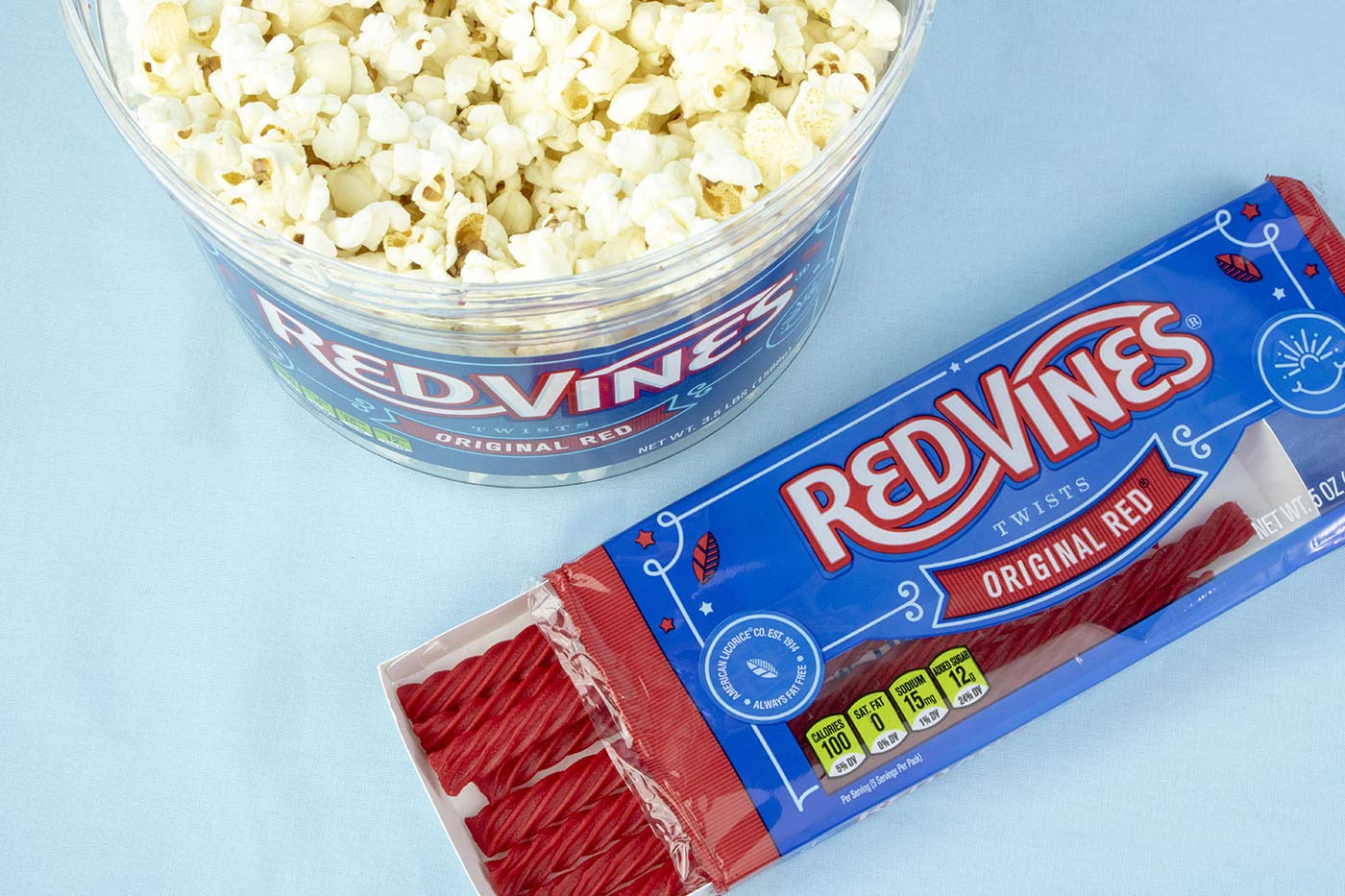 Red Vines Licorice Twists, Original Red Flavor, Soft & Chewy Candy, 4 Ounce (Pack of 24)