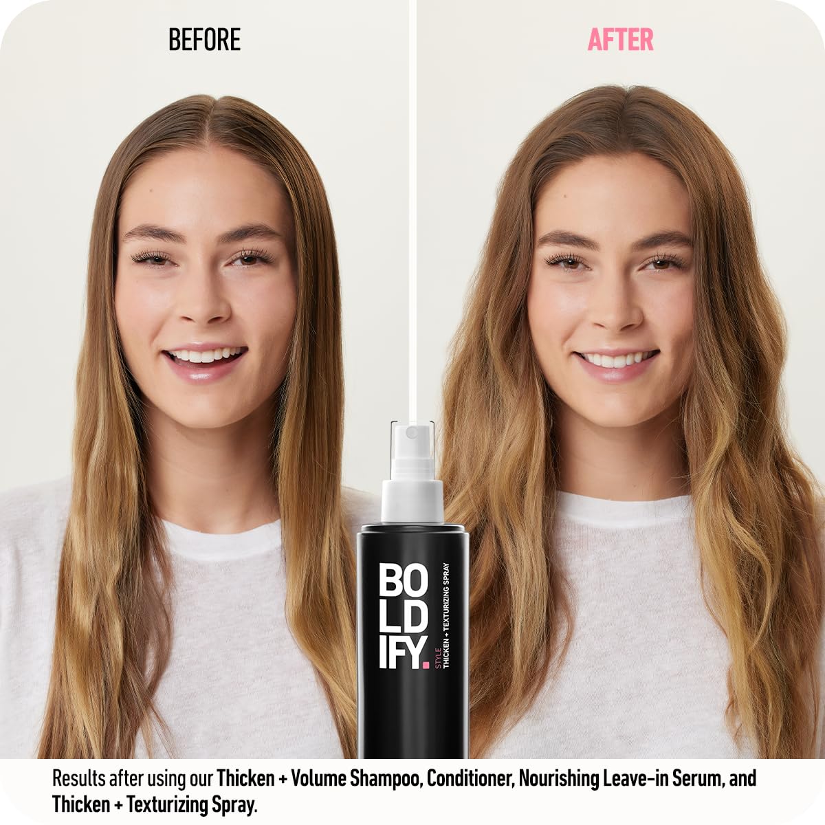 Boldify Hair Thickening & Volumizing Texture Spray for Fine Hair | Volume Booster, Stylist-Recommended Texture Spray, for Thinning Hair
