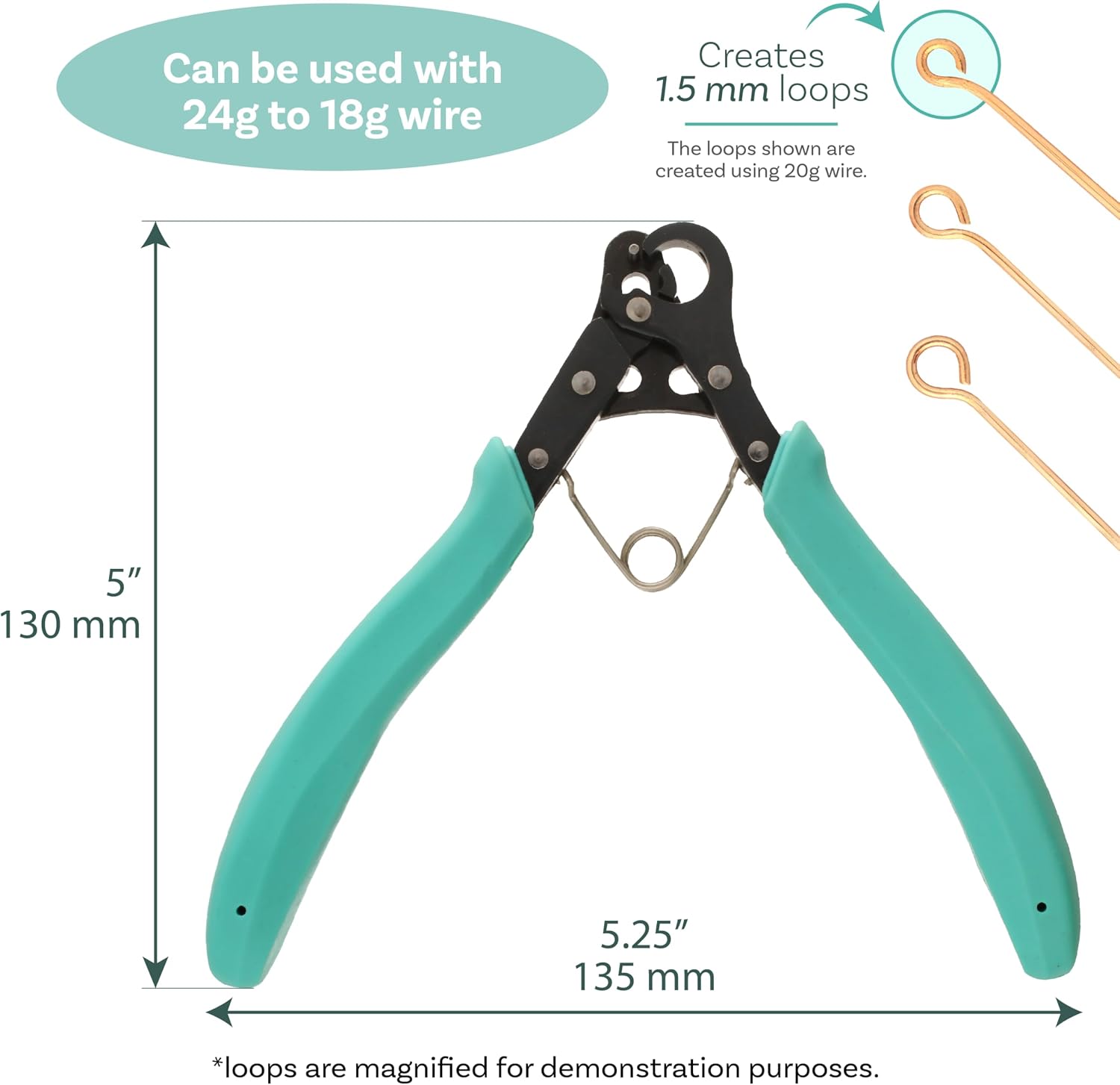The Beadsmith Vintaj One Step Looper | Create and Trim Consistent 1.5 mm Loops for Jewelry Making, Use With 24-18g Craft Wire