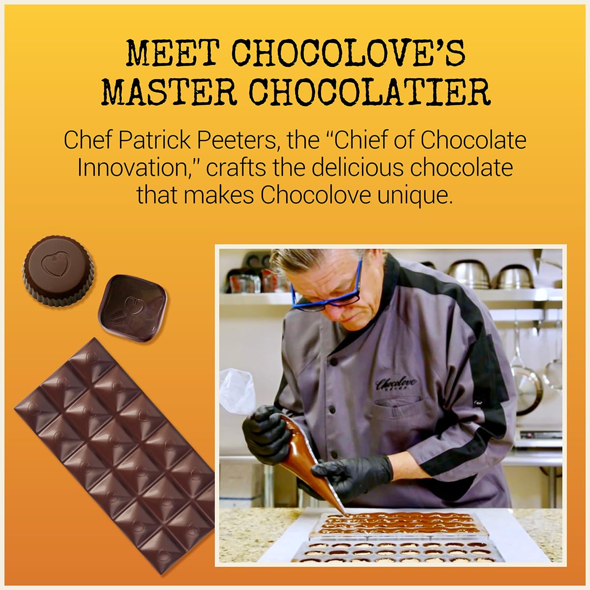 Chocolove Salted Caramel Chocolate Bars | 55% Cocoa | Silky Caramel with a Hint of Salt | Made with Premium Chocolate | Non-GMO, & Gluten-Free, 3.2 oz Bar (10 Pack)