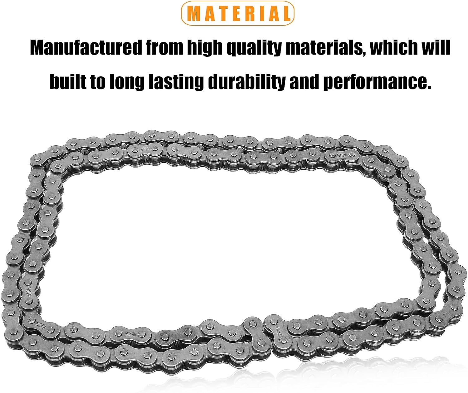 415 415H Chain 110L Link Heavy Duty for 49cc 50cc 60cc 66cc 70cc 80cc 2-stroke 4-stroke Engine Motor Motorized Bicycle Pit Dirt Mini Bike Scooter