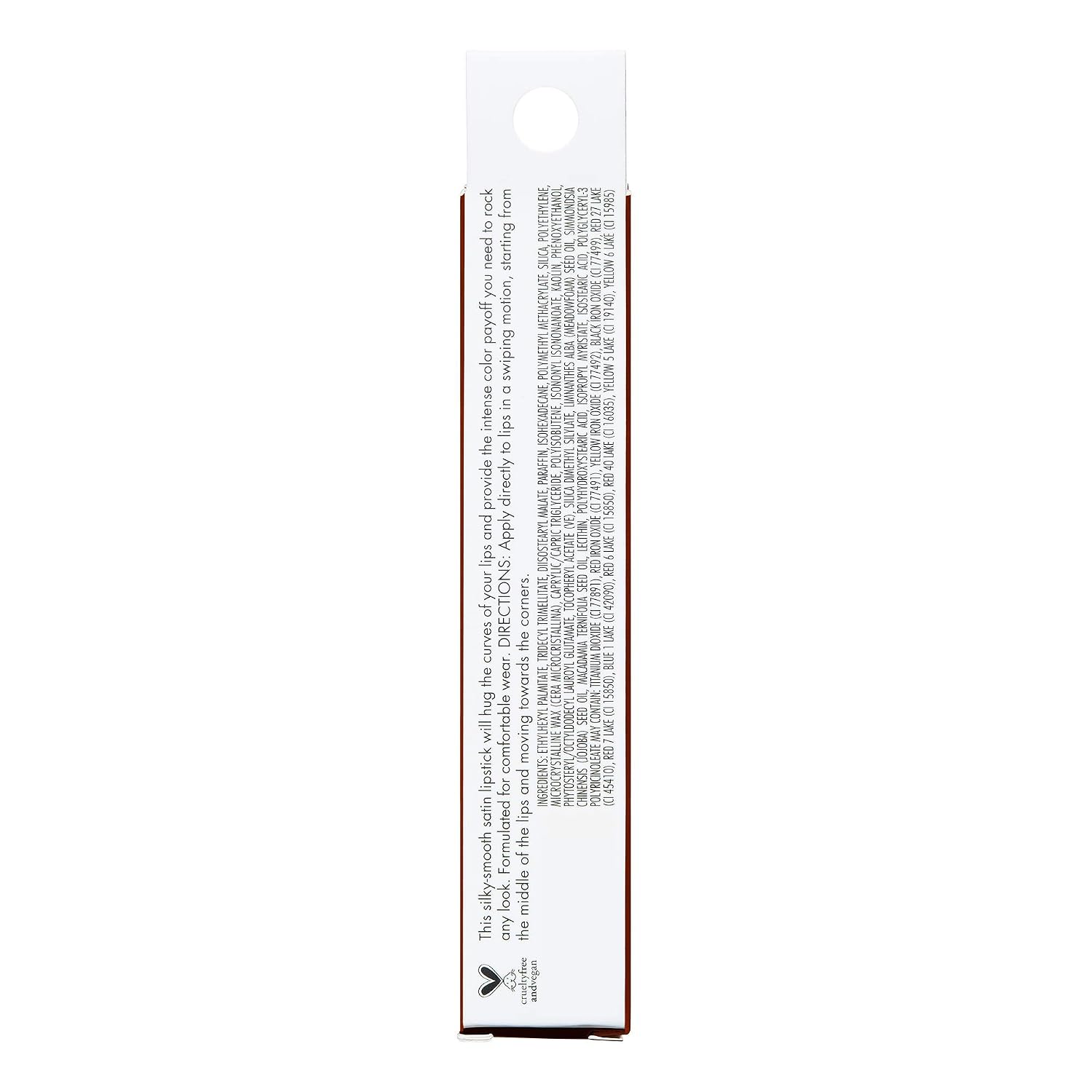 e.l.f. Srsly Satin Lipstick, Intense Color Payoff & Silky Smooth Formula, Cider, 0.16 Oz