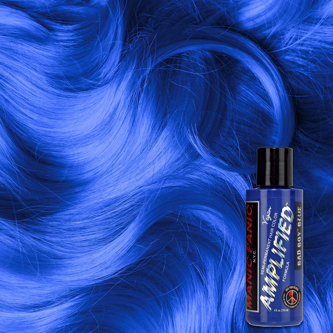 MANIC PANIC Cotton Candy Pink Hair Color - Amplified - Semi Permanent Hair Dye - Bright Pink Cool Toned Color - Glows in Blacklight - Vegan, PPD & Ammonia-Free - For Coloring Hair on Women & Men