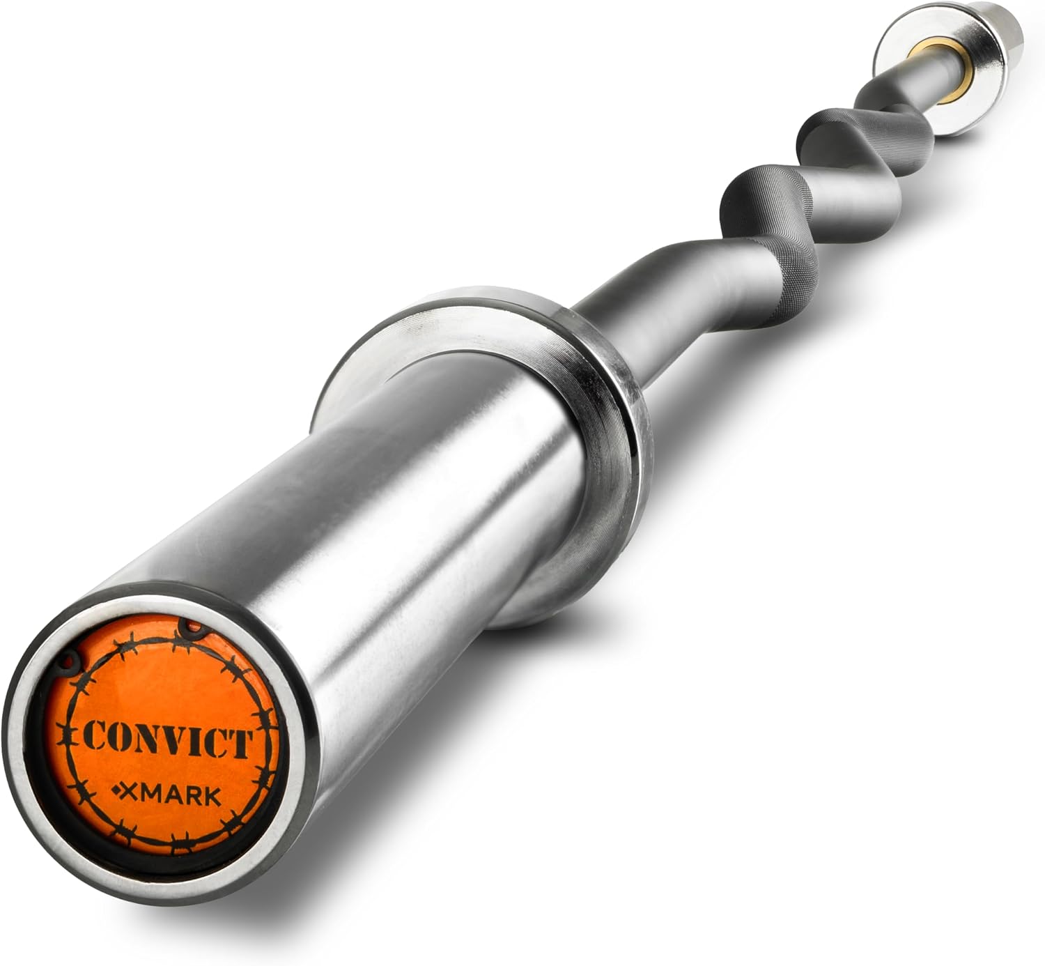 XMARK CONVICT Rackable EZ Curl Bar for Power Racks, Squat Racks, and Olympic Benches – Ideal for Bicep Curls, Skull Crushers, and Tricep Extensions