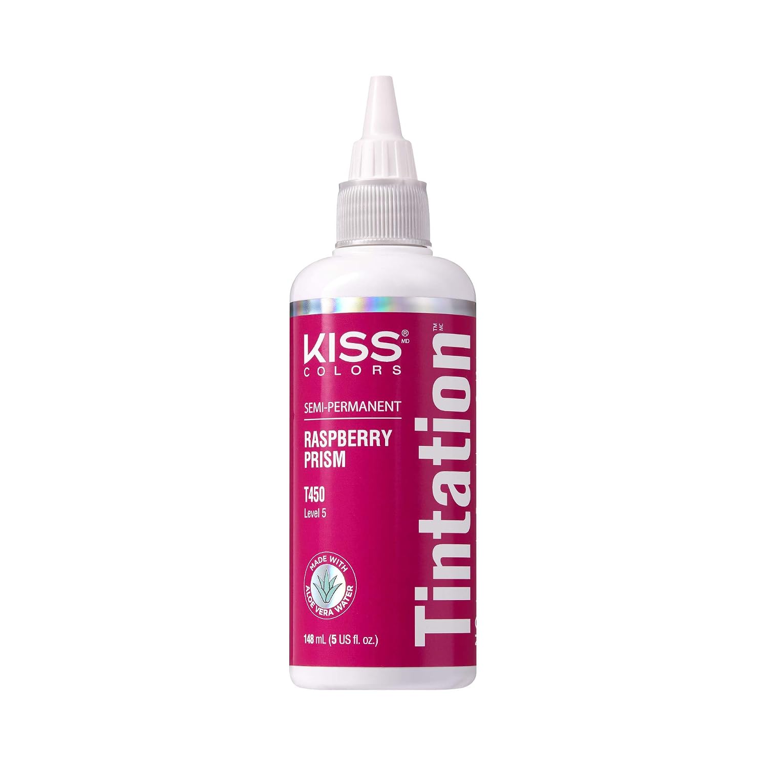Red by Kiss Tintation Semi-Permanent Hair Color, Aloe Vera Water Based, Argan Oil, Olive Oil, Collagen & Keratin, Long-Lasting Color Dye (Honey Brown, 5 Fl Oz)