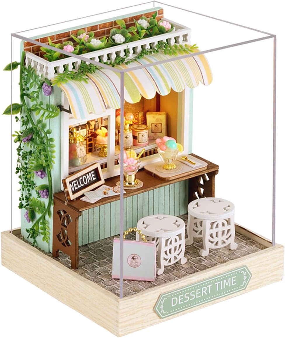CUTEROOM DIY Doll Room Miniature Furniture Wooden House Kit-Study Room