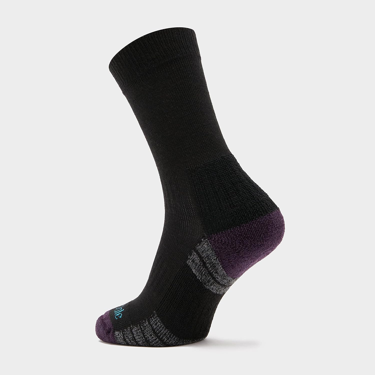 Bridgedale Hike Lightweight Trail Merino Endurance Boot Womens Walking Socks Medium Black Purple